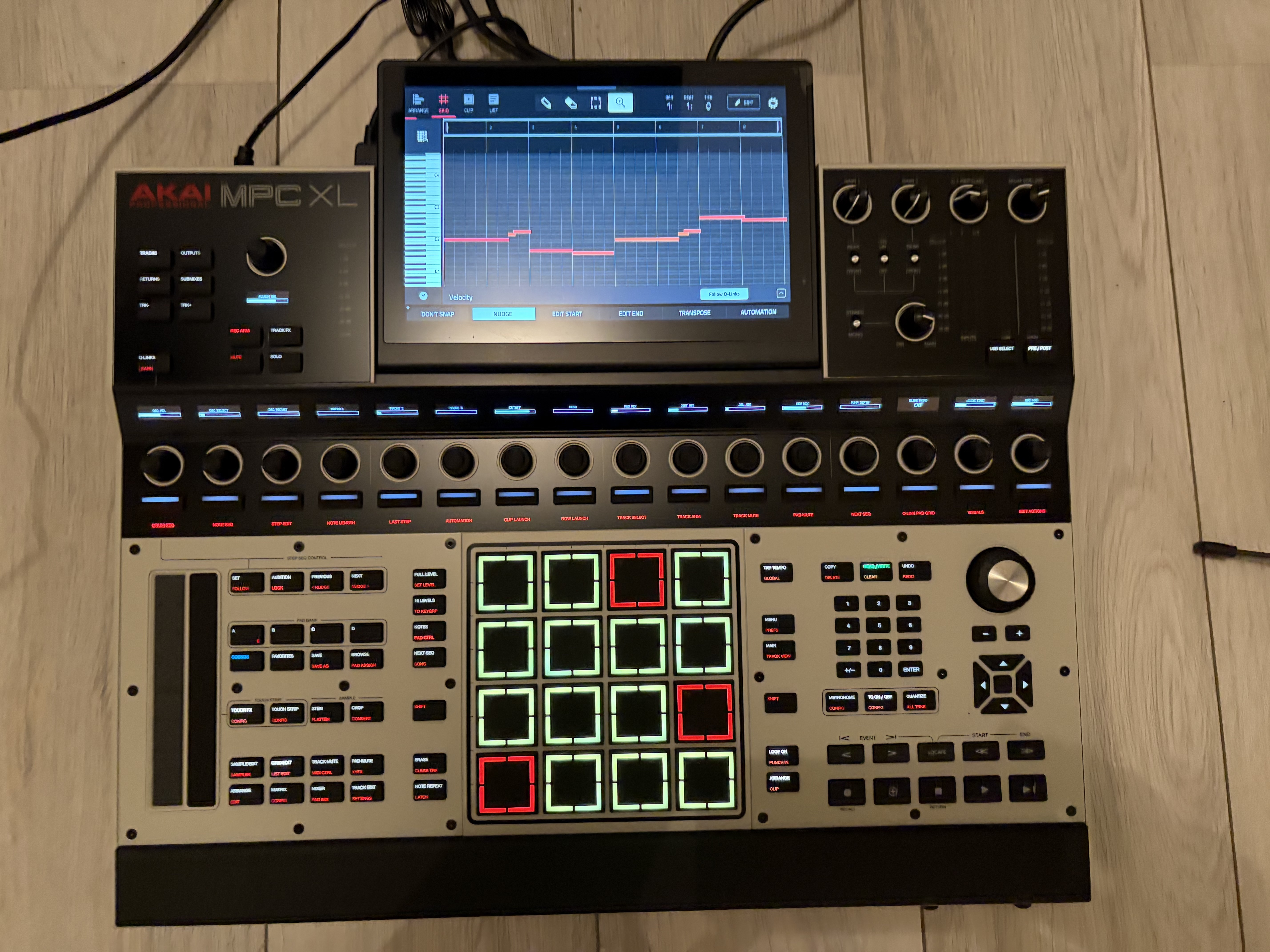 Akai MPC XL - dessus