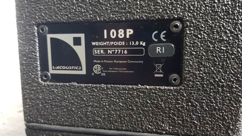 À vendre : Enceinte amplifiée L-Acoustics 108P  Je vends une enceinte amplifiée L-Acoustics 108P en excellent état de fonctionn
