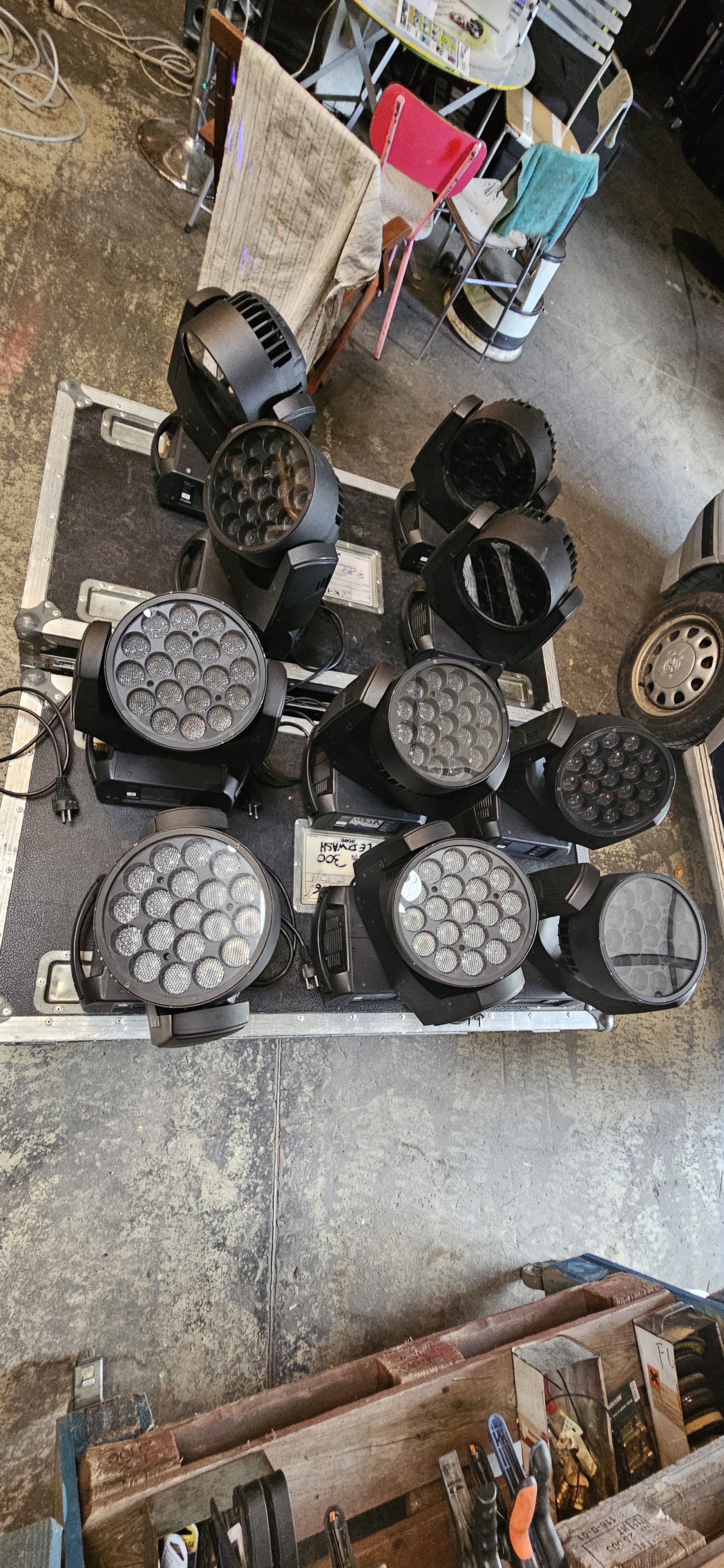 Lot de 10 robin 300 ledwash 