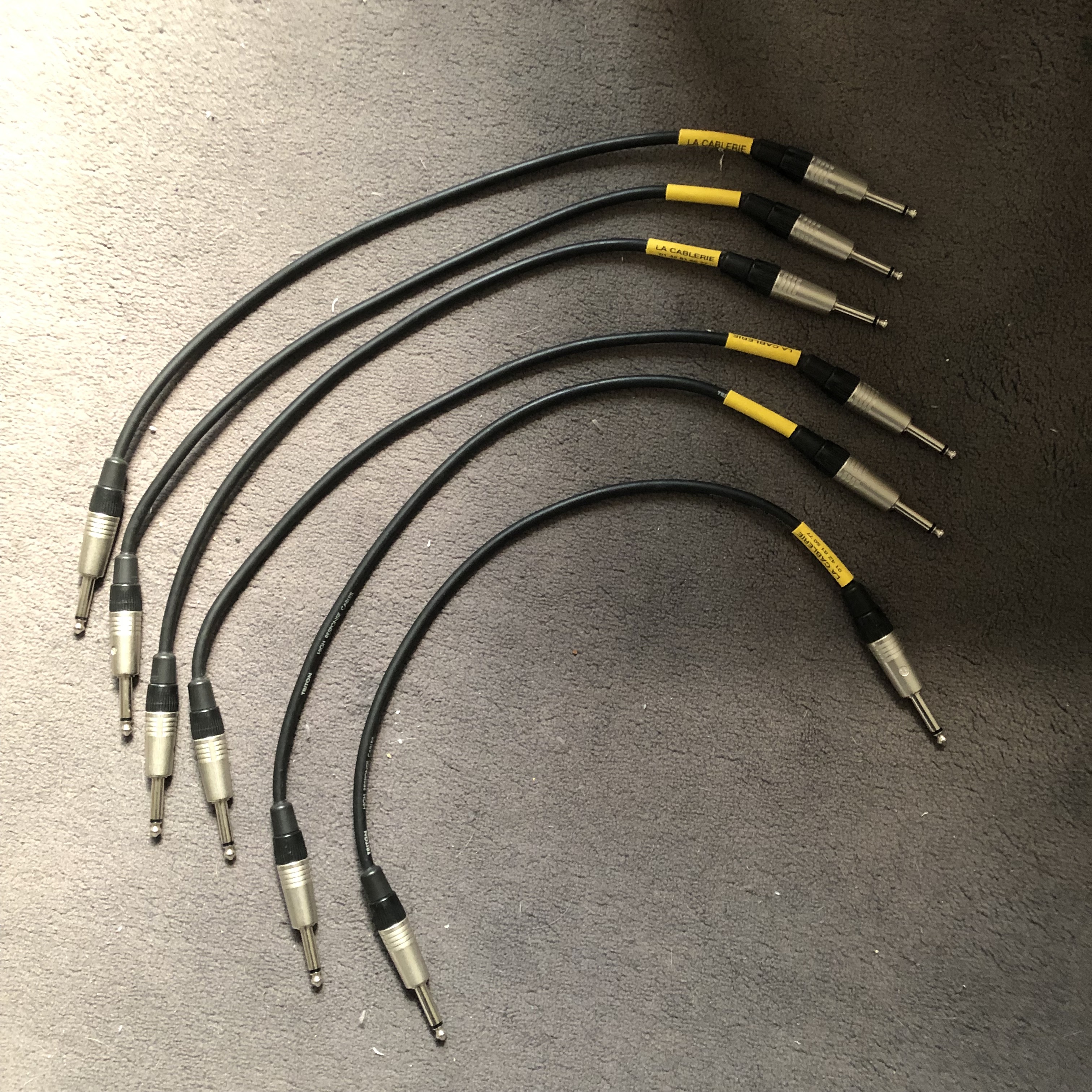 6 x Jack asymétrique 50 cm Neutrik - Triton