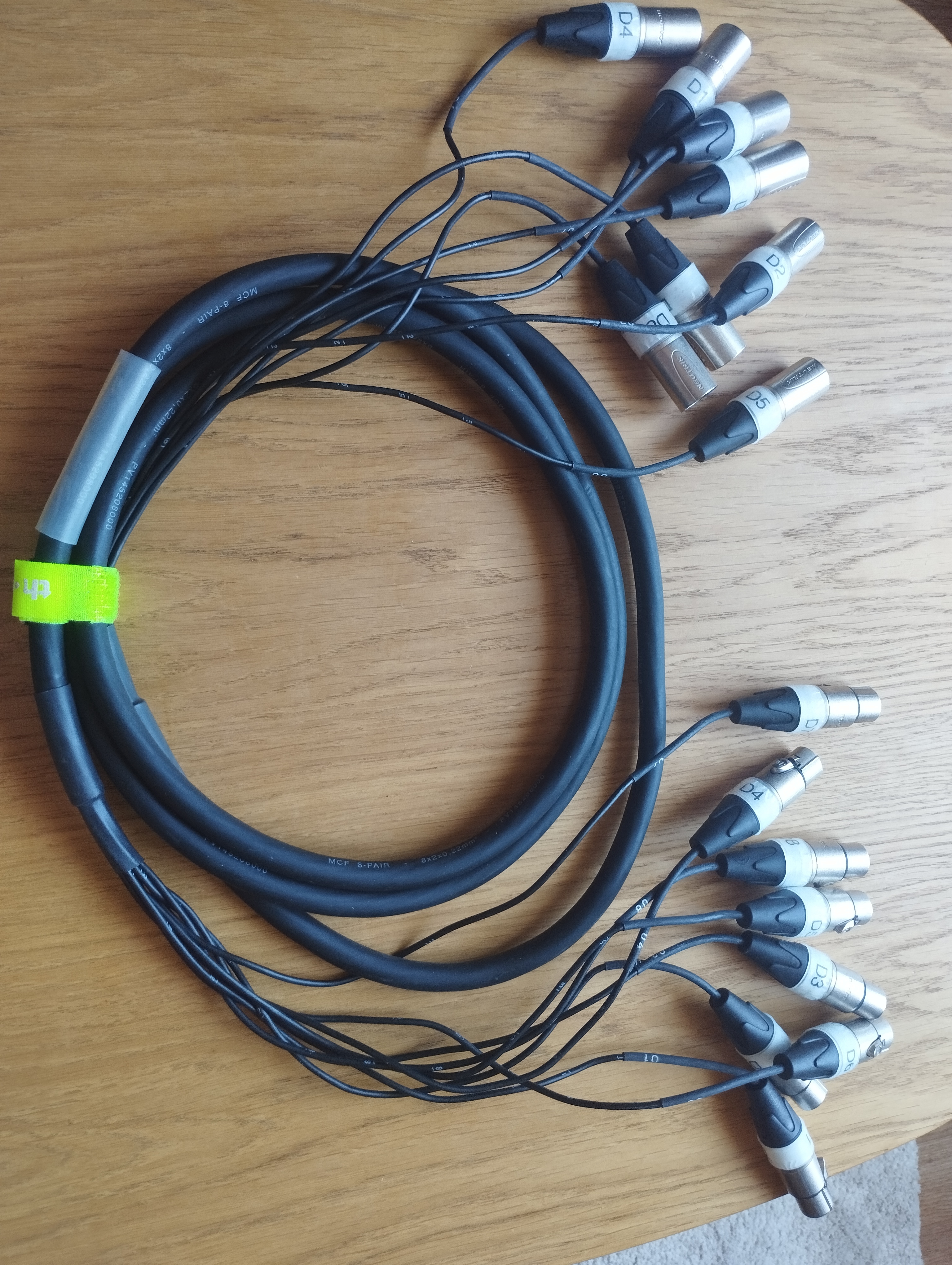 Vends 2 câbles multipaires Prosnake XLR 3m