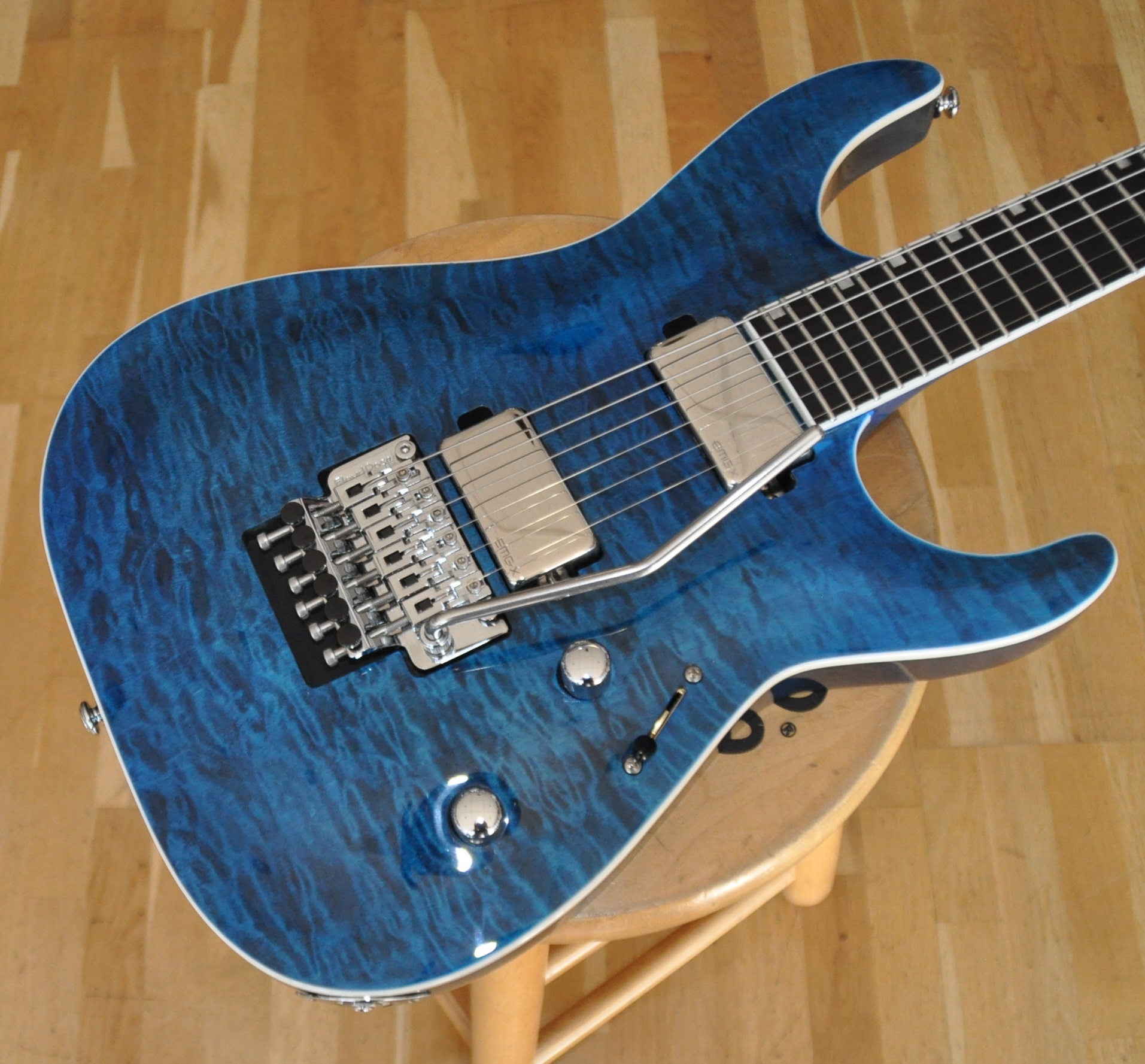 ESP LTD MH-1000QM BLKOC Black Ocean Deluxe Series (2024)