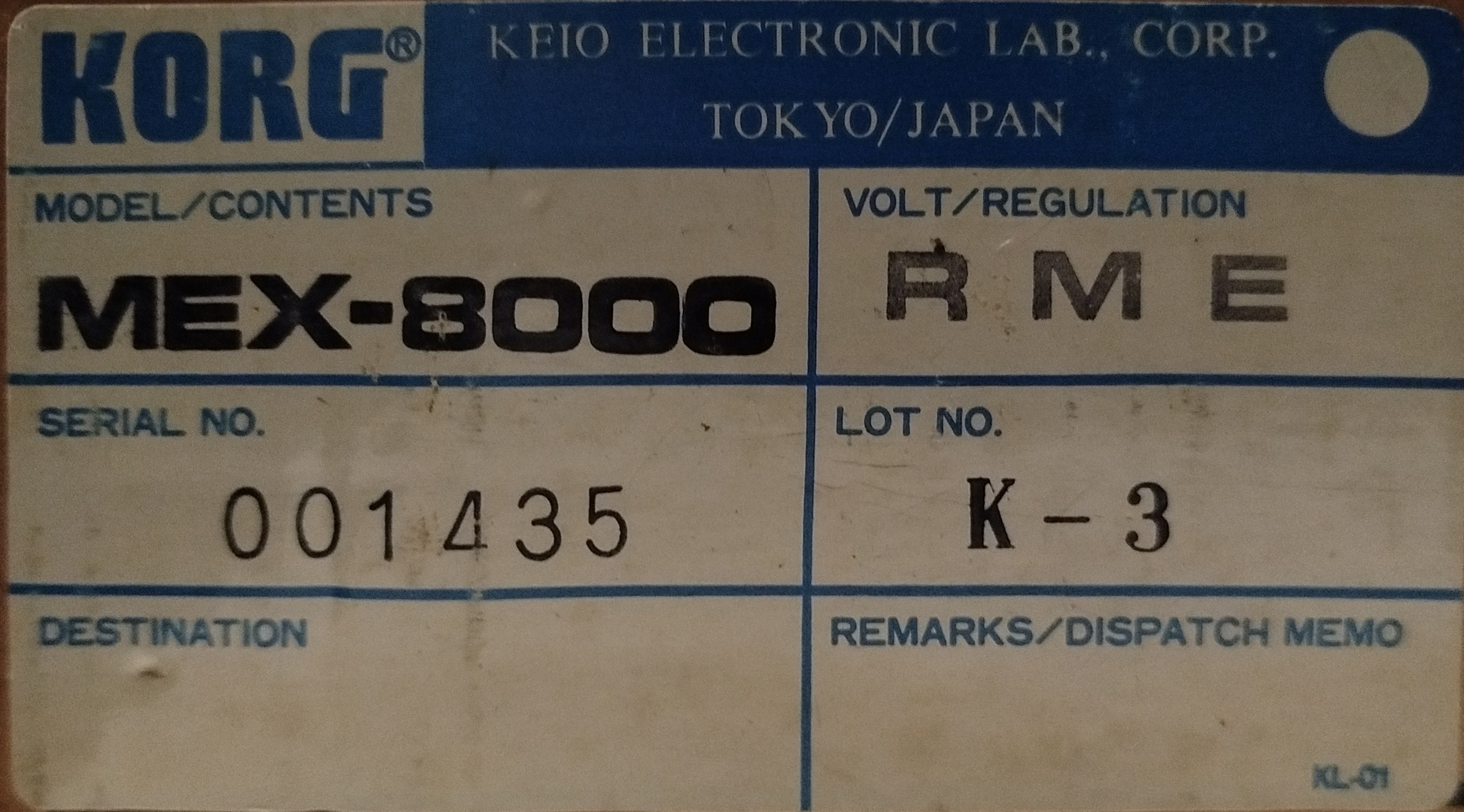 Korg MEX-8000 (83636)