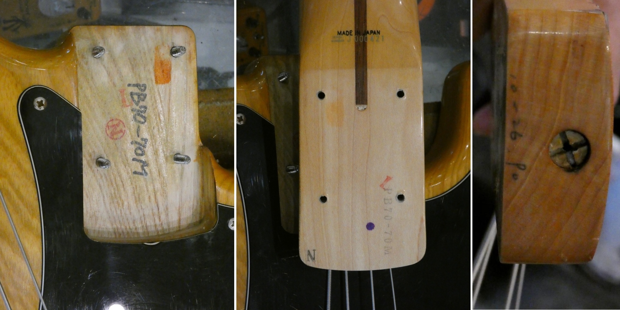 fender precision bass PB70 ash nat 1990 japon japan (1)