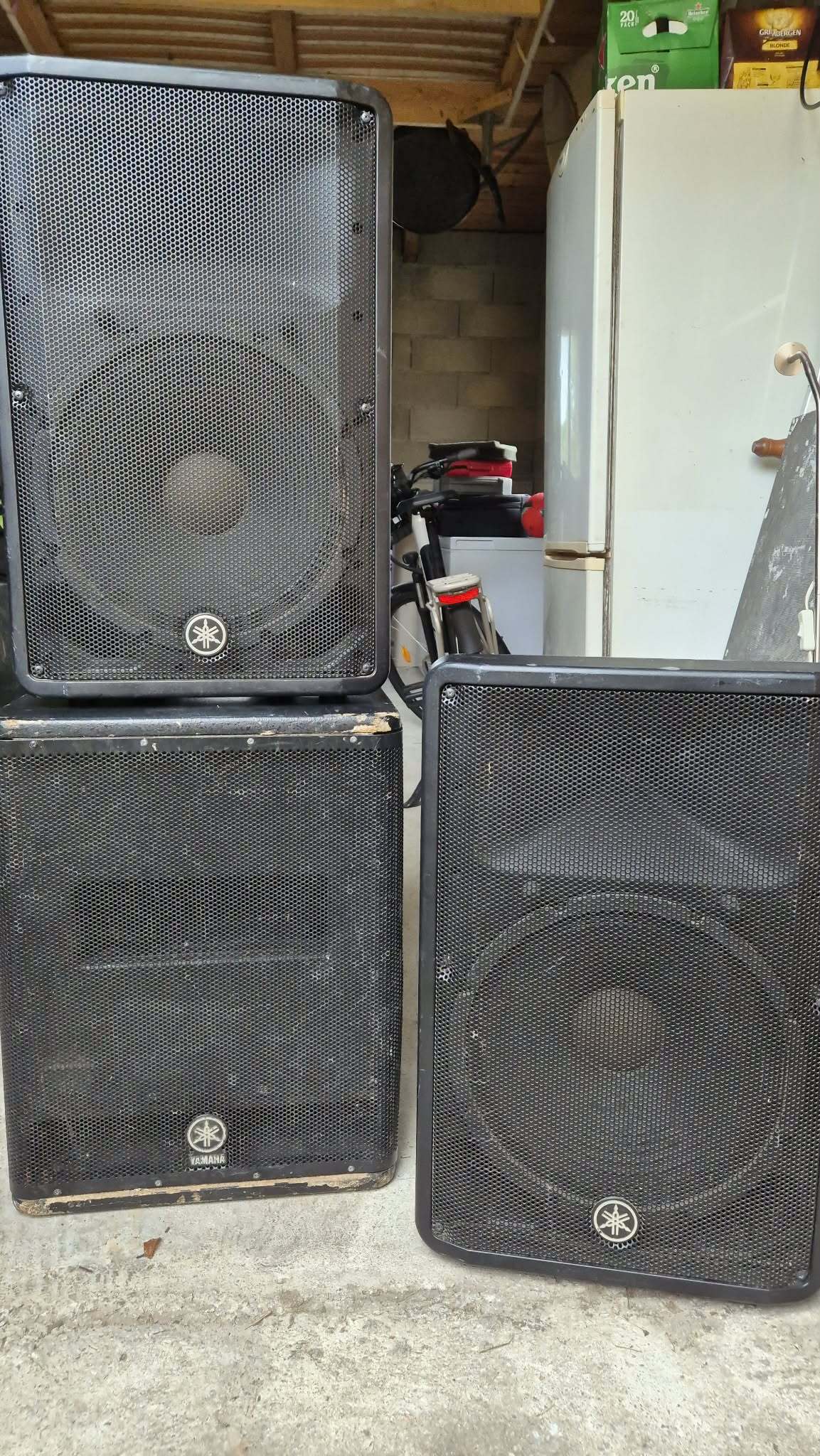 Sono Yamaha DBR15 et DXS15 