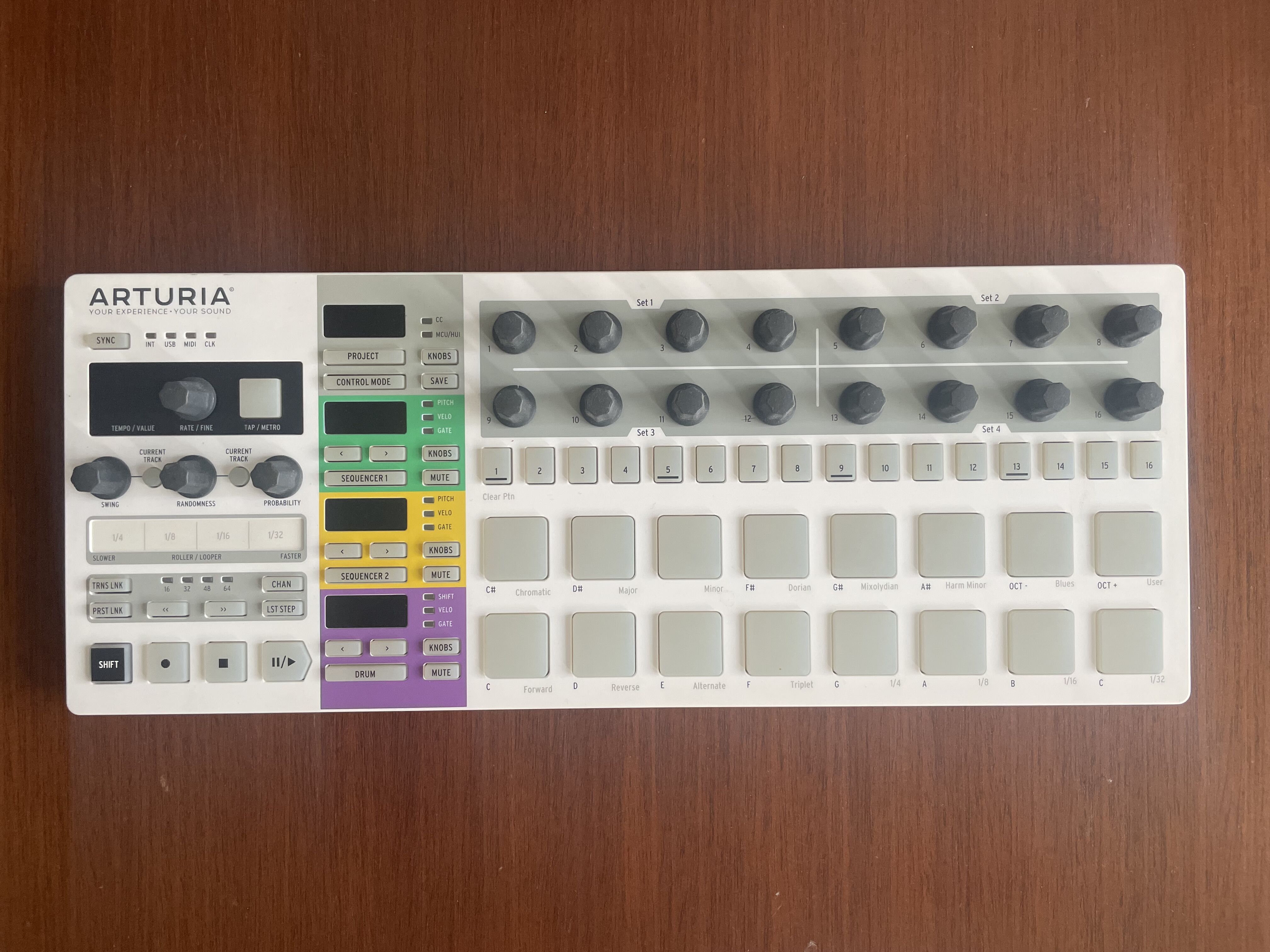 Beatstep Pro Blanc + Overlay
