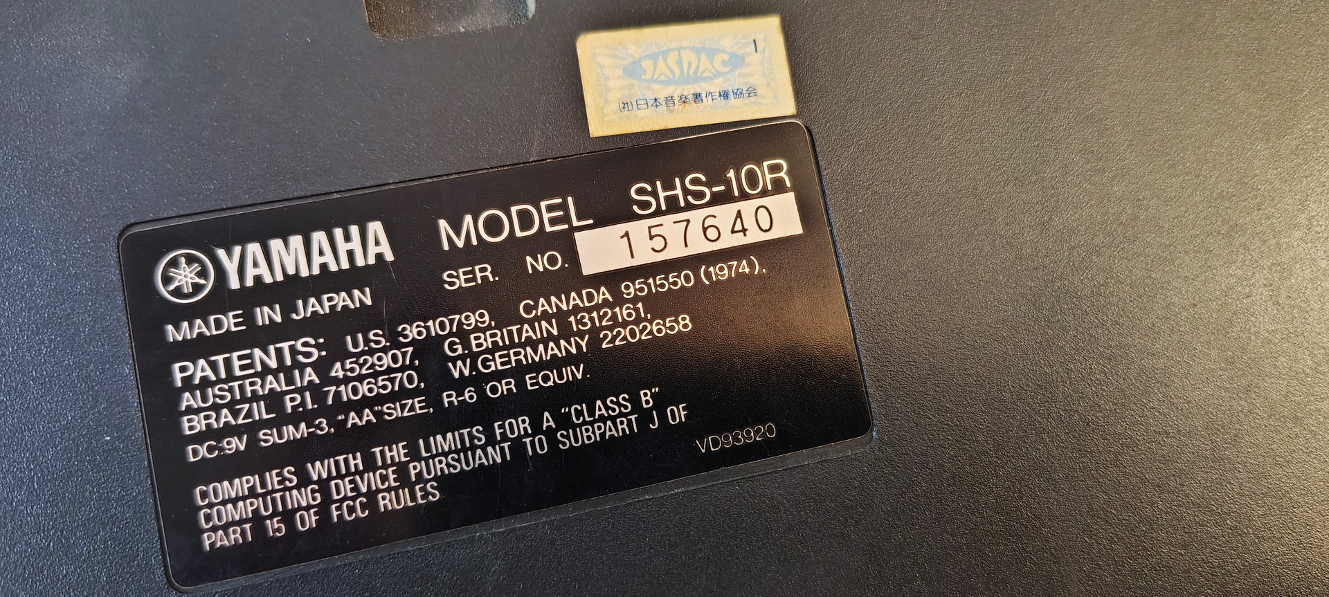 Yamaha SHS-10R (74758)
