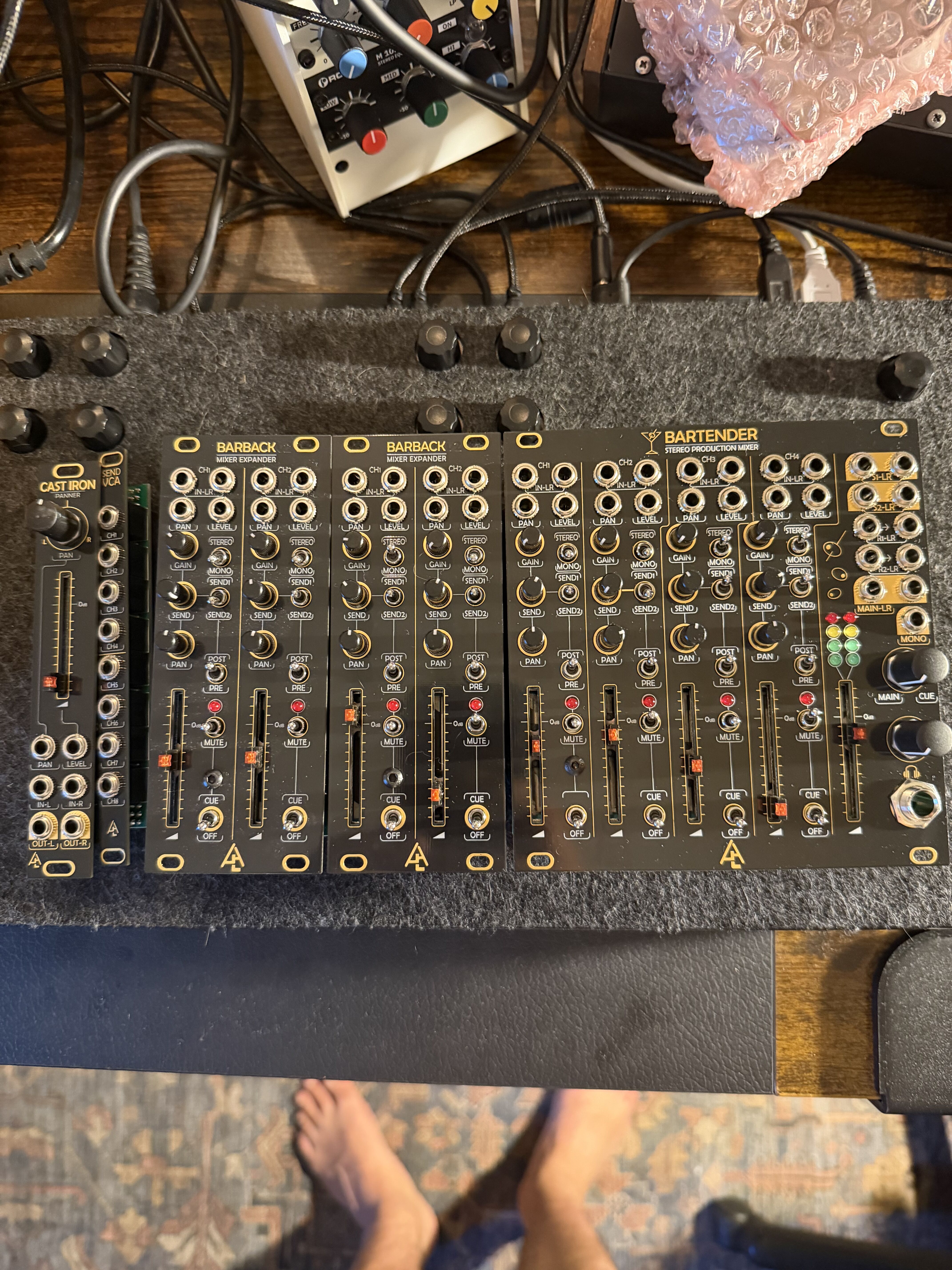 After Later Audio Bartender v1 + Barback v2 (mixer Eurorack)