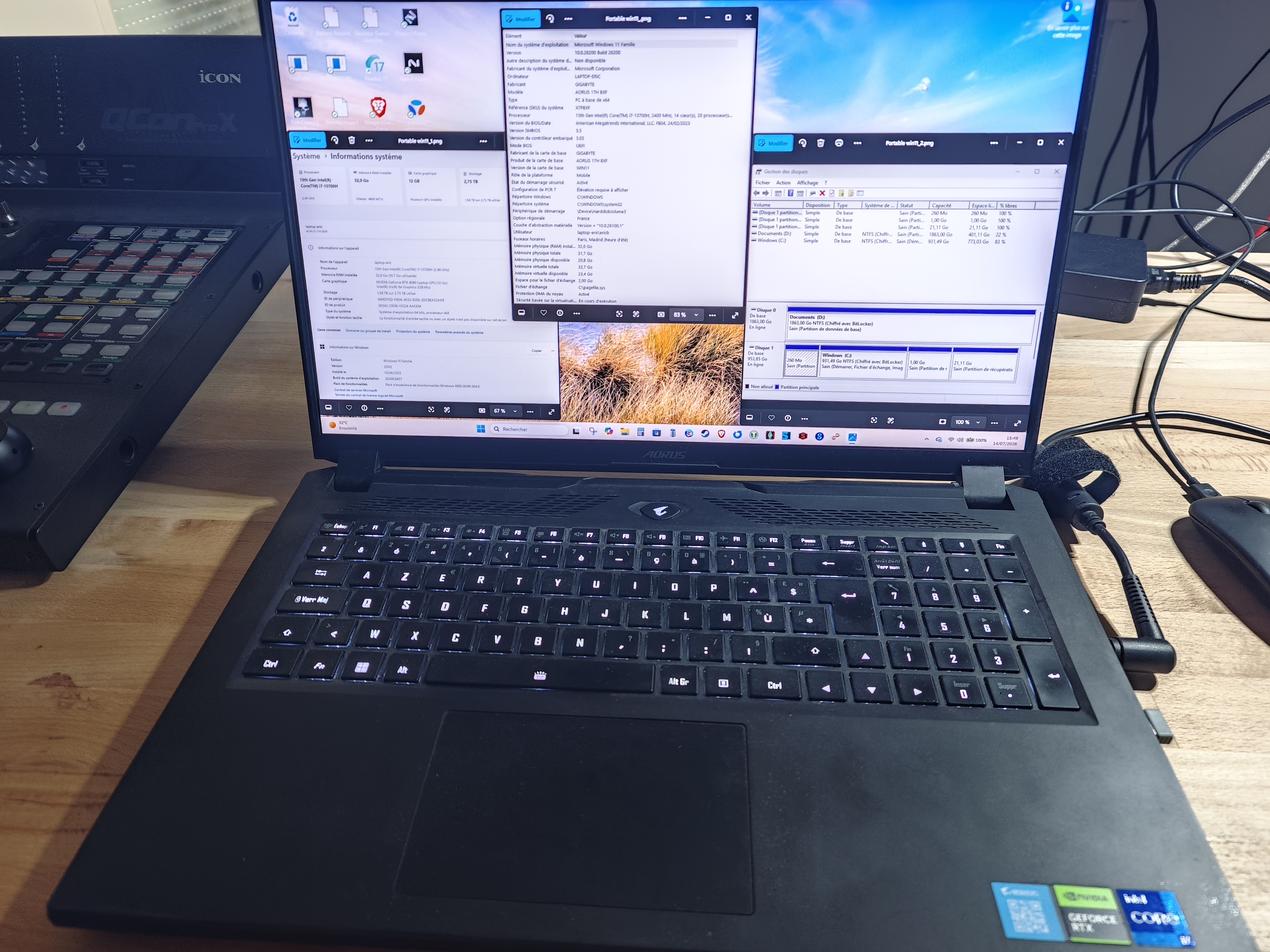 PORTABLE AORUS GIGABYTE 17H BXF