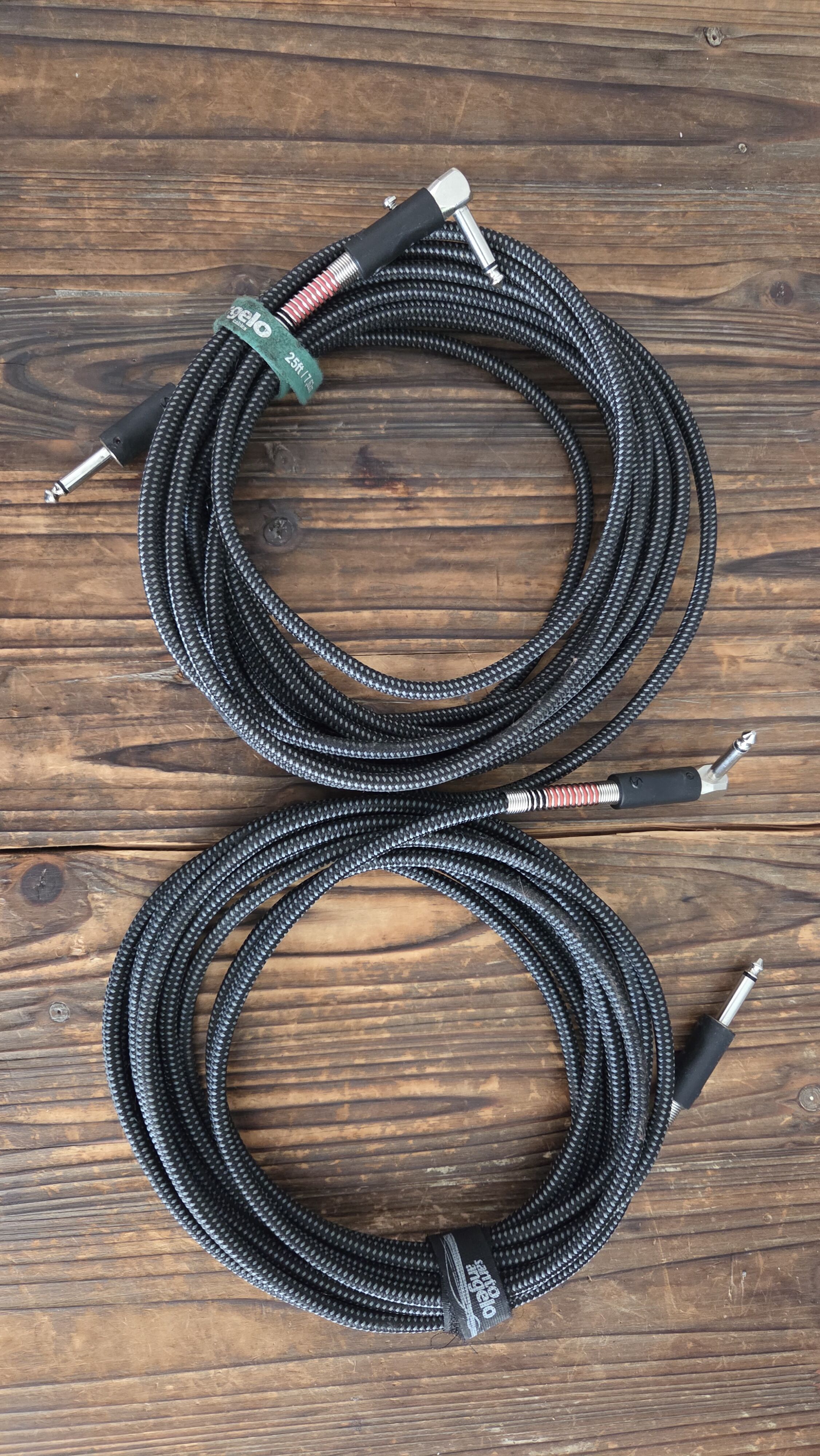 2 x Câbles Jack 6.3mm Santo Angelo Killswitch Bass 20L 6m
