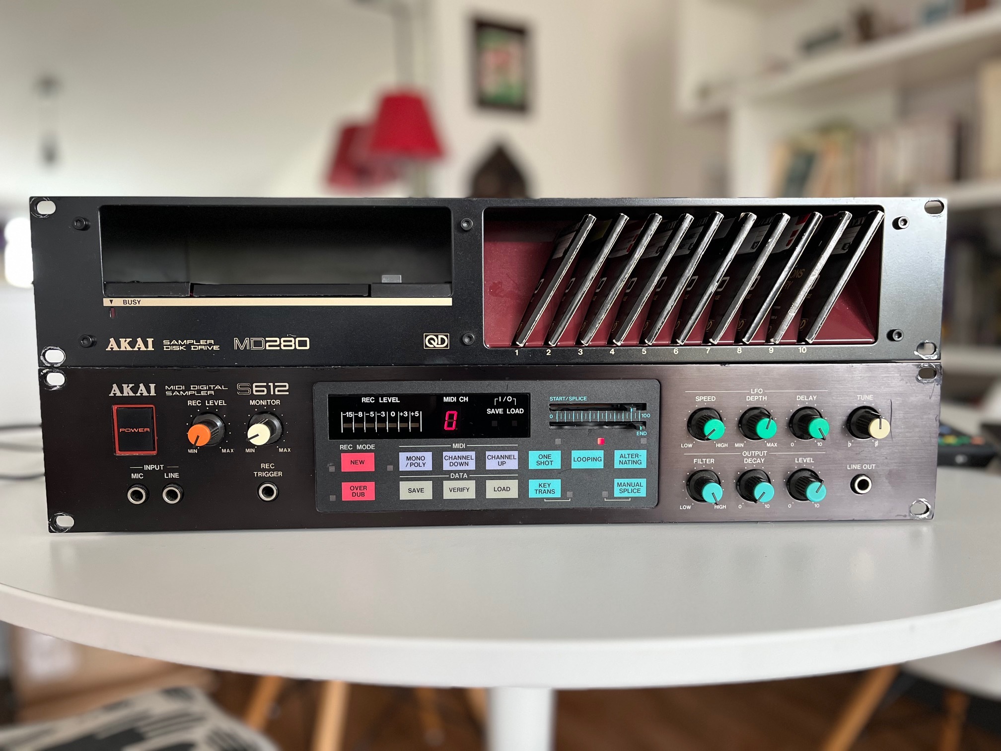 AKAI S612 + MD280