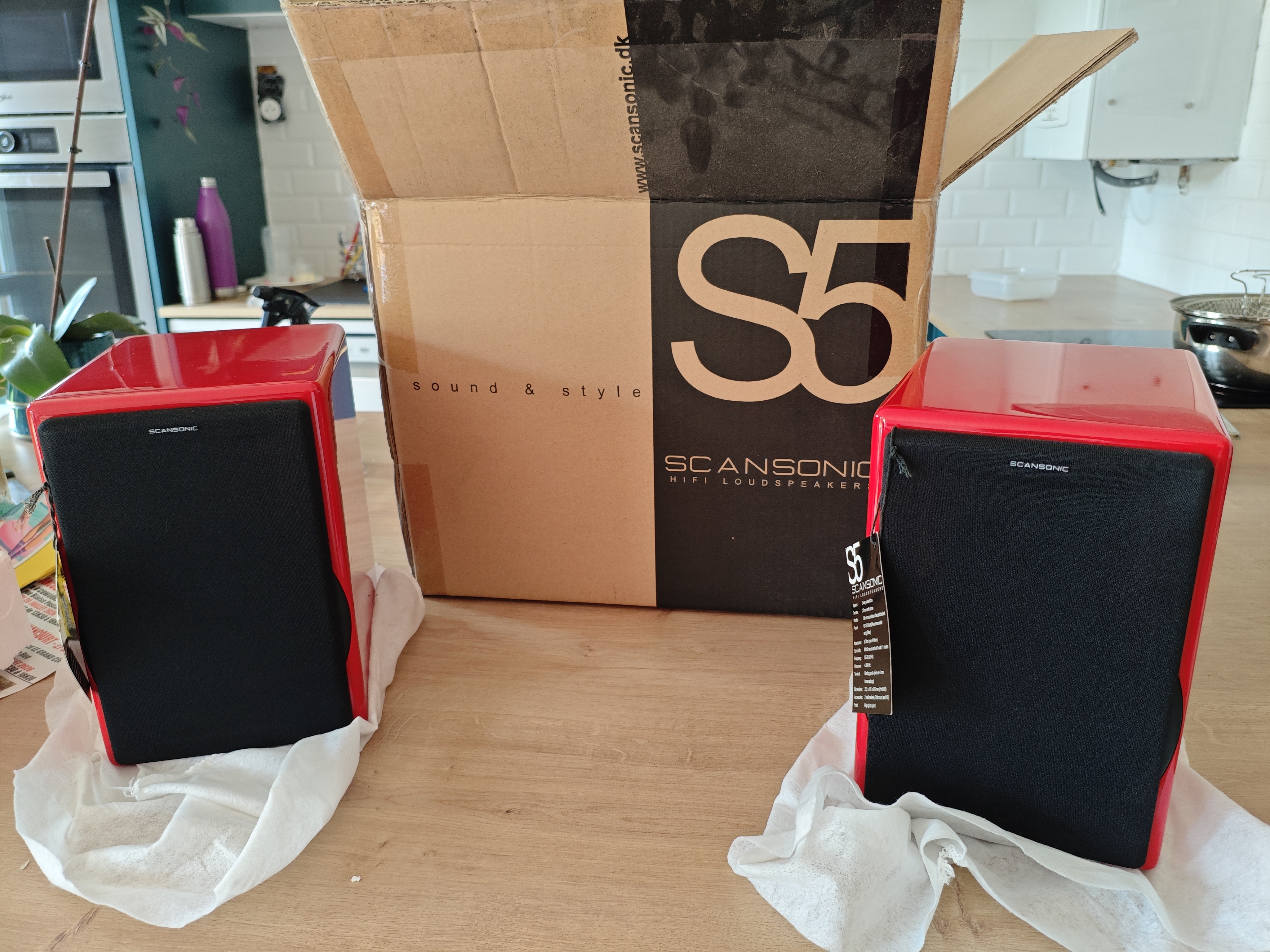 Scan-Sonic S5 – Paire d'enceintes bibliothèque neuves