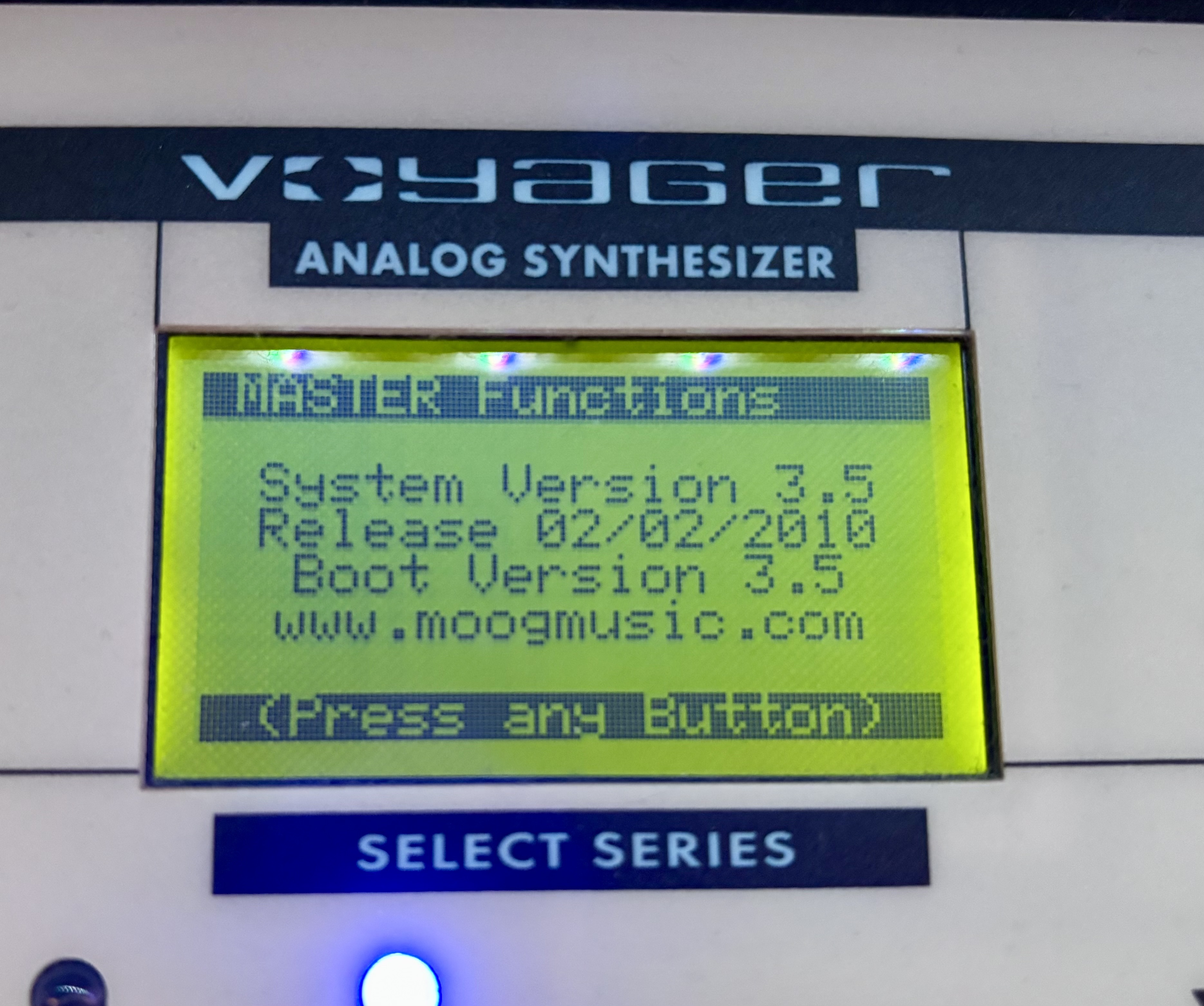 VDS Minimoog Voyager Electric Blue