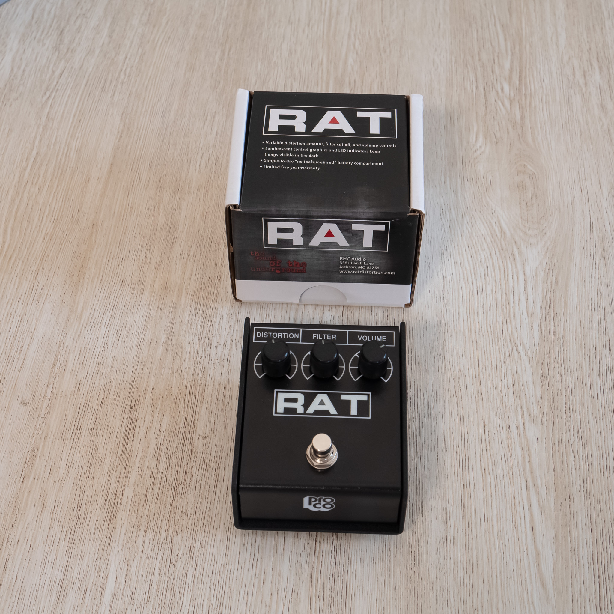 Pédale guitare distorsion ProCo Sound RAT 2