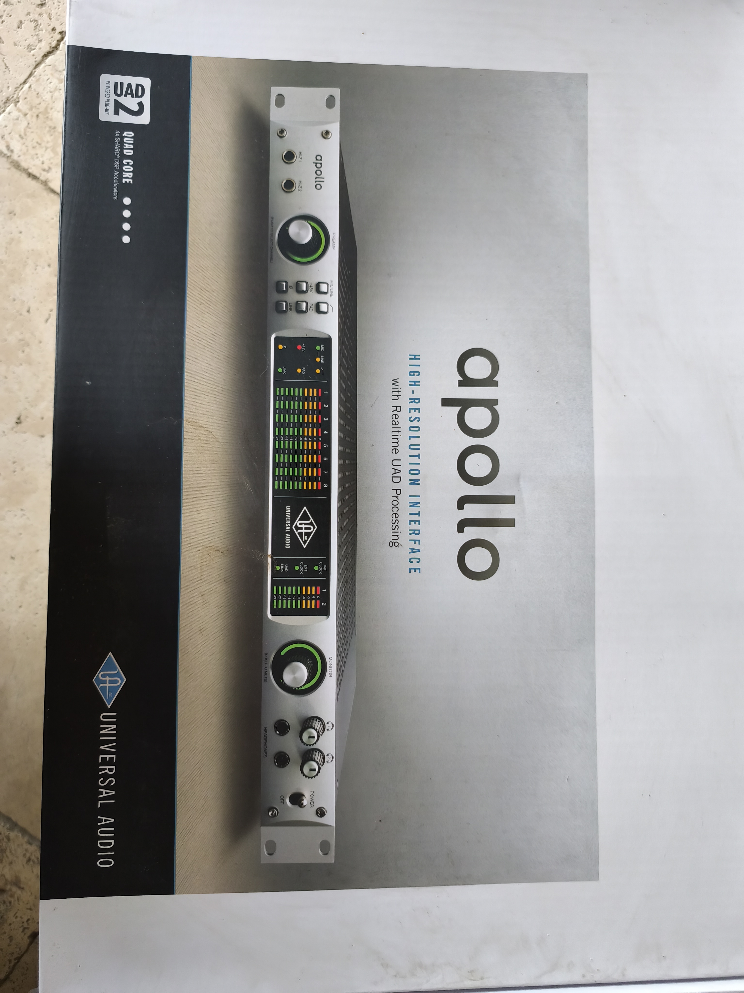 uad apollo quad firewire avec son carton