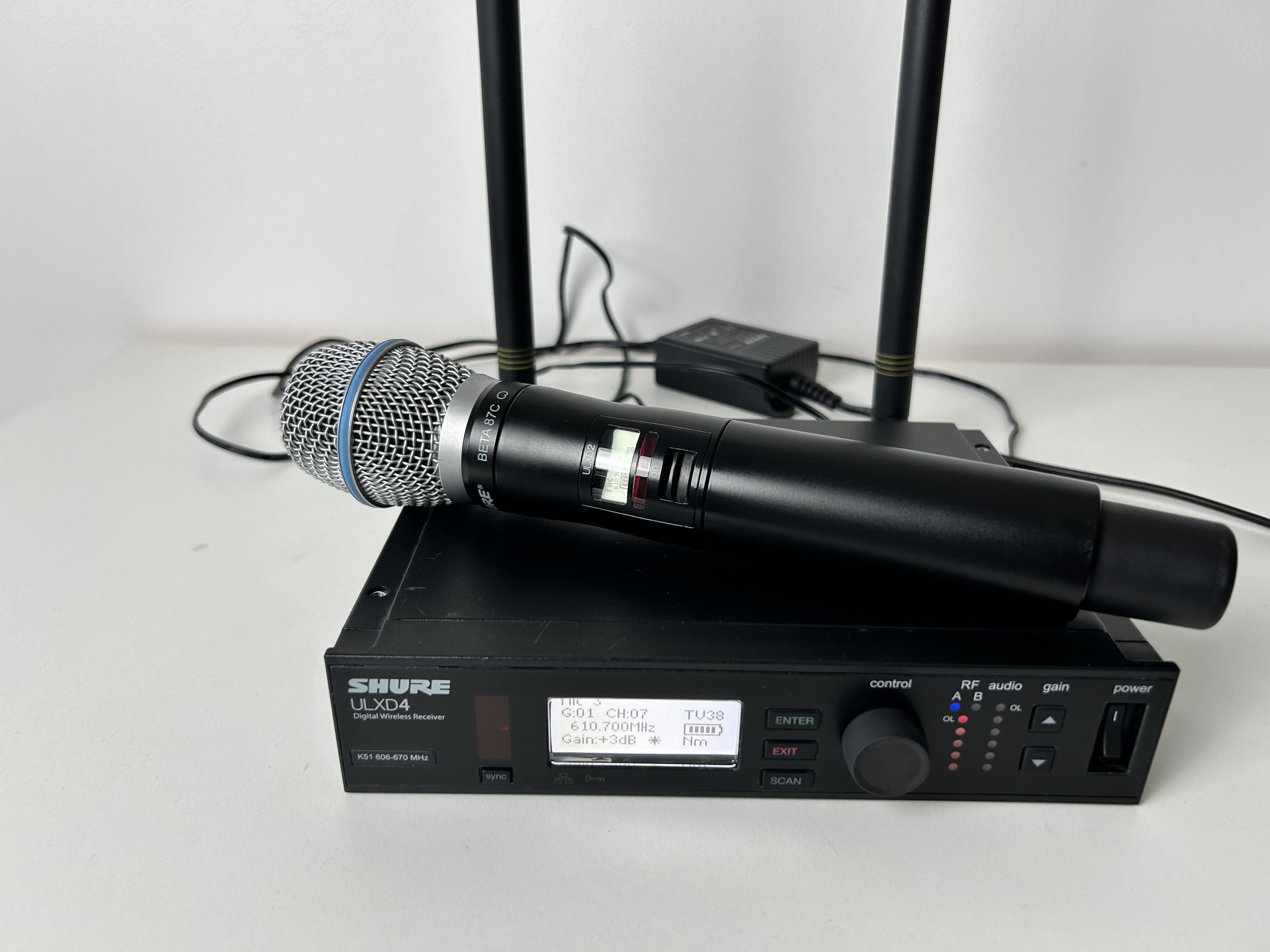 Système Shure ULXD4 / ULXD2 bêta 87C