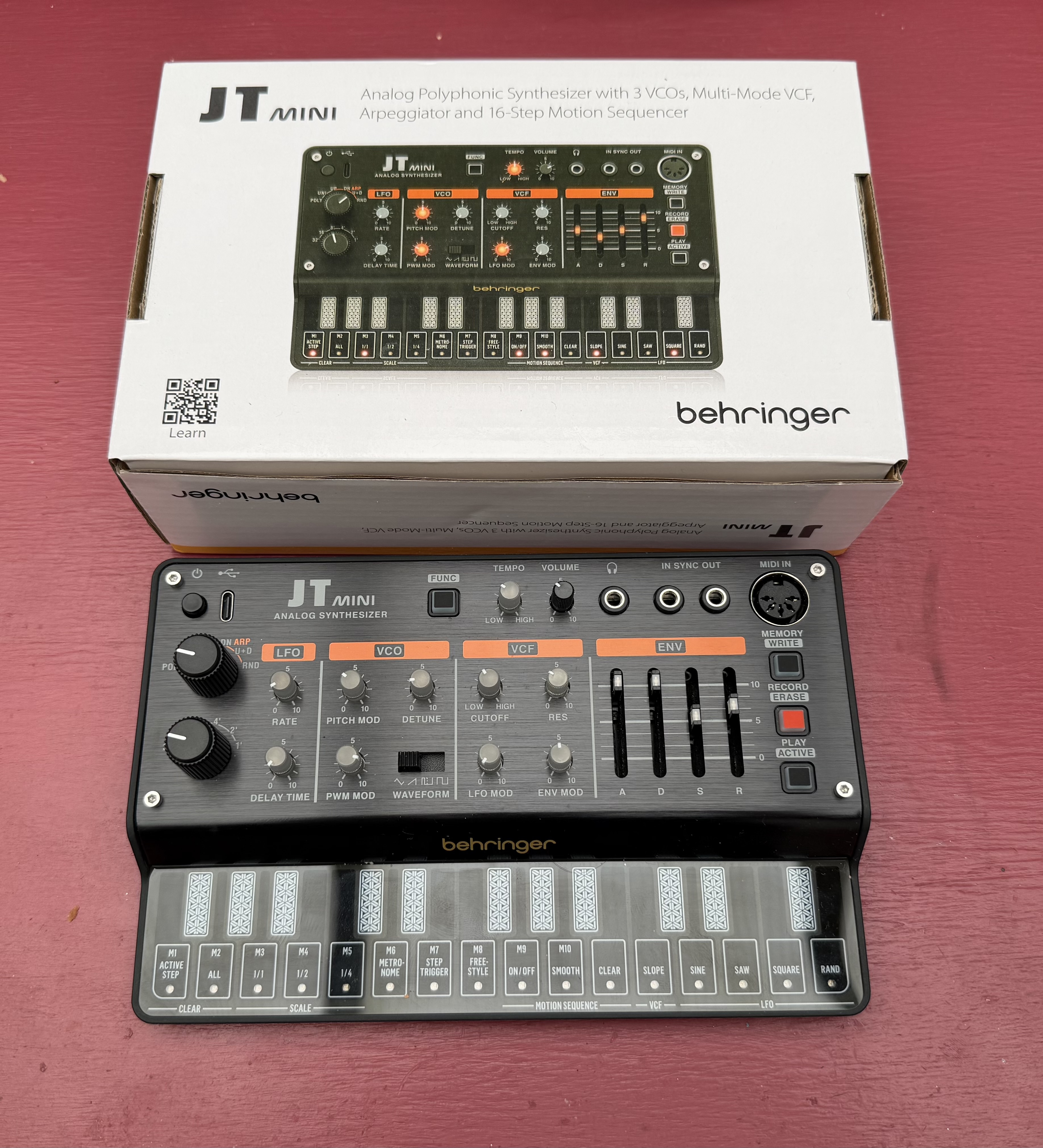 Vends Behringer JT-Mini sous garantie