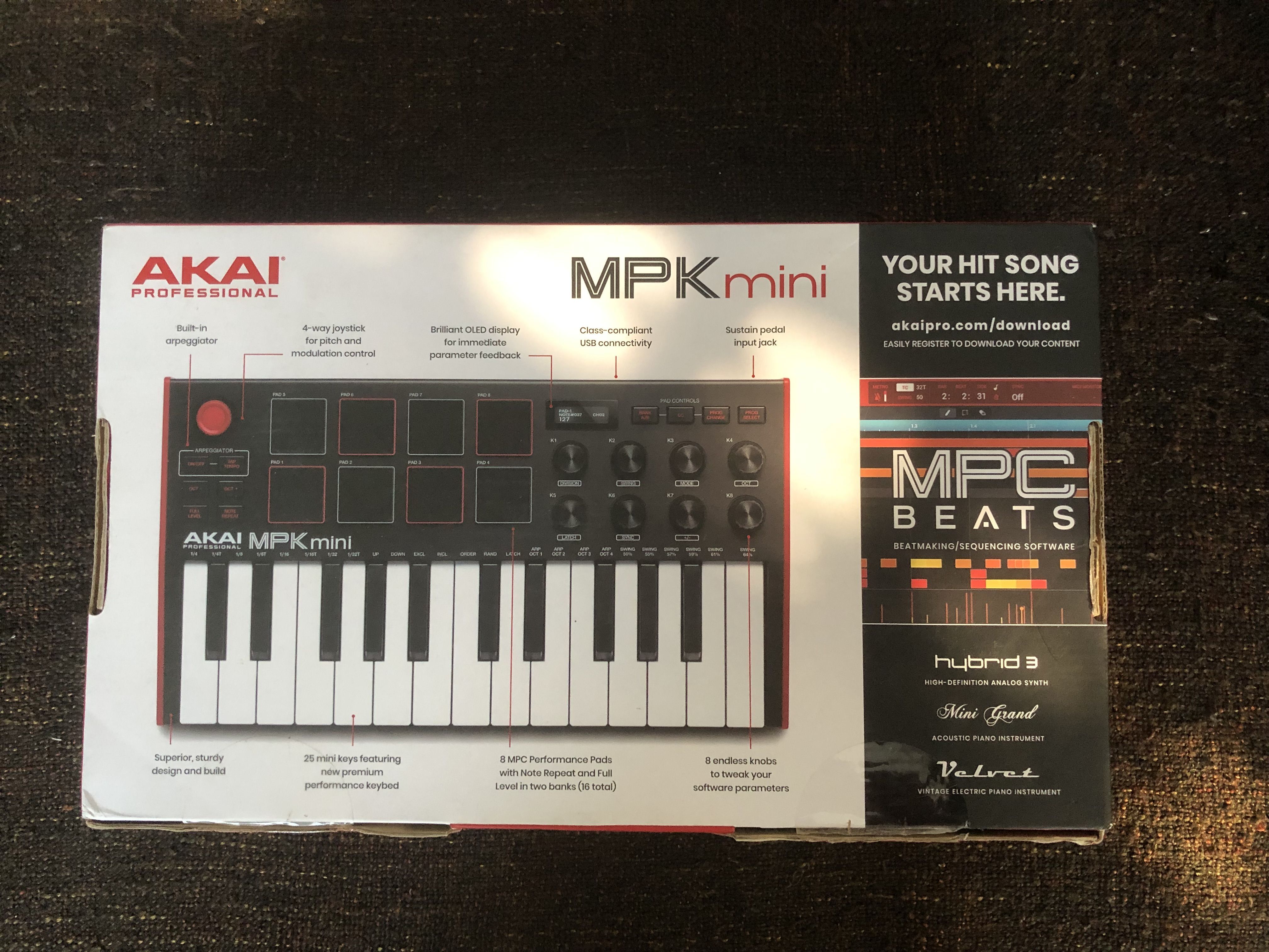 Vends Akai MPK Mini mk3 + Supports inclinés