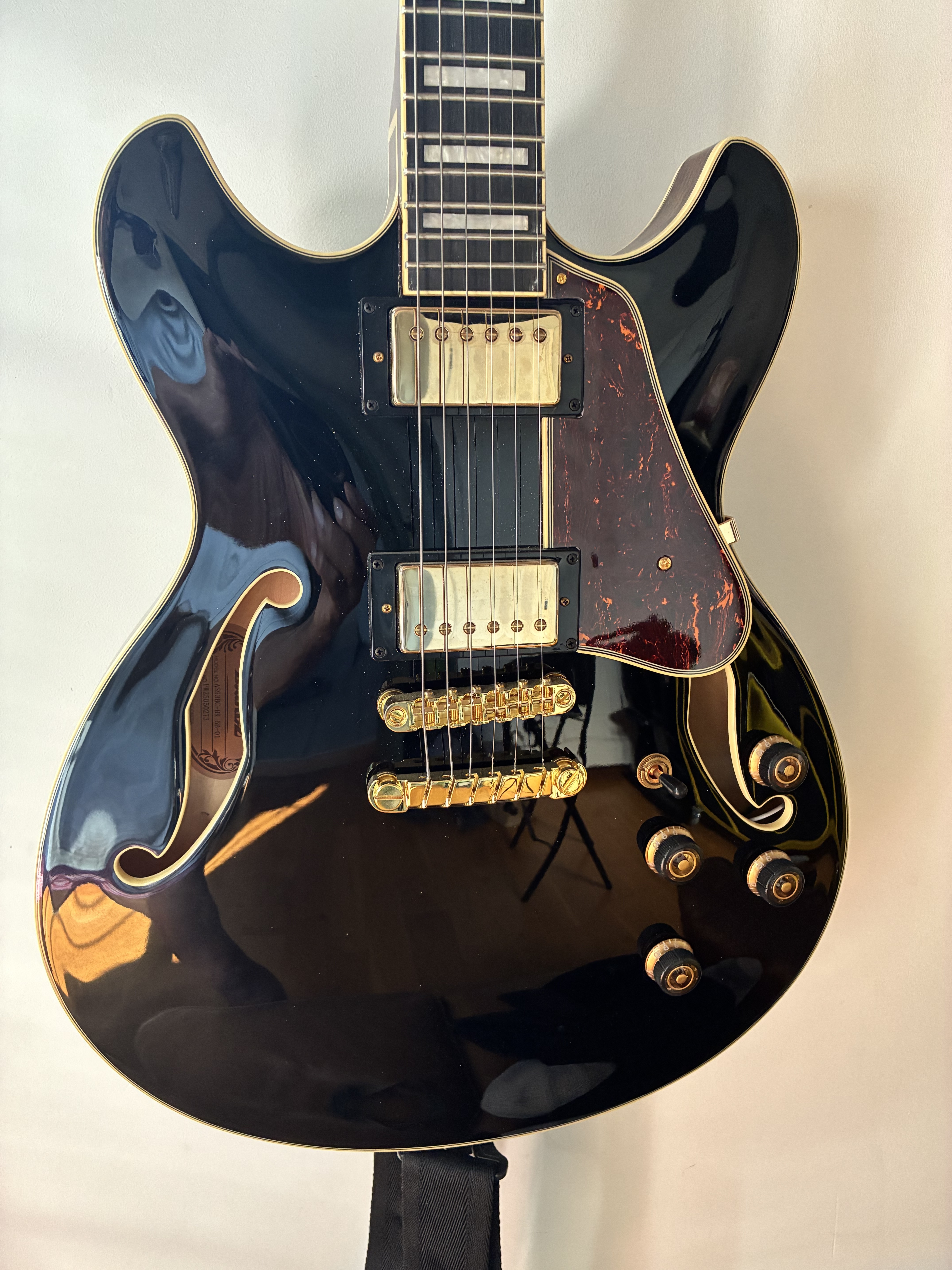 VEND Ibanez - AS93BC-BK Black Artcore Expressionist 