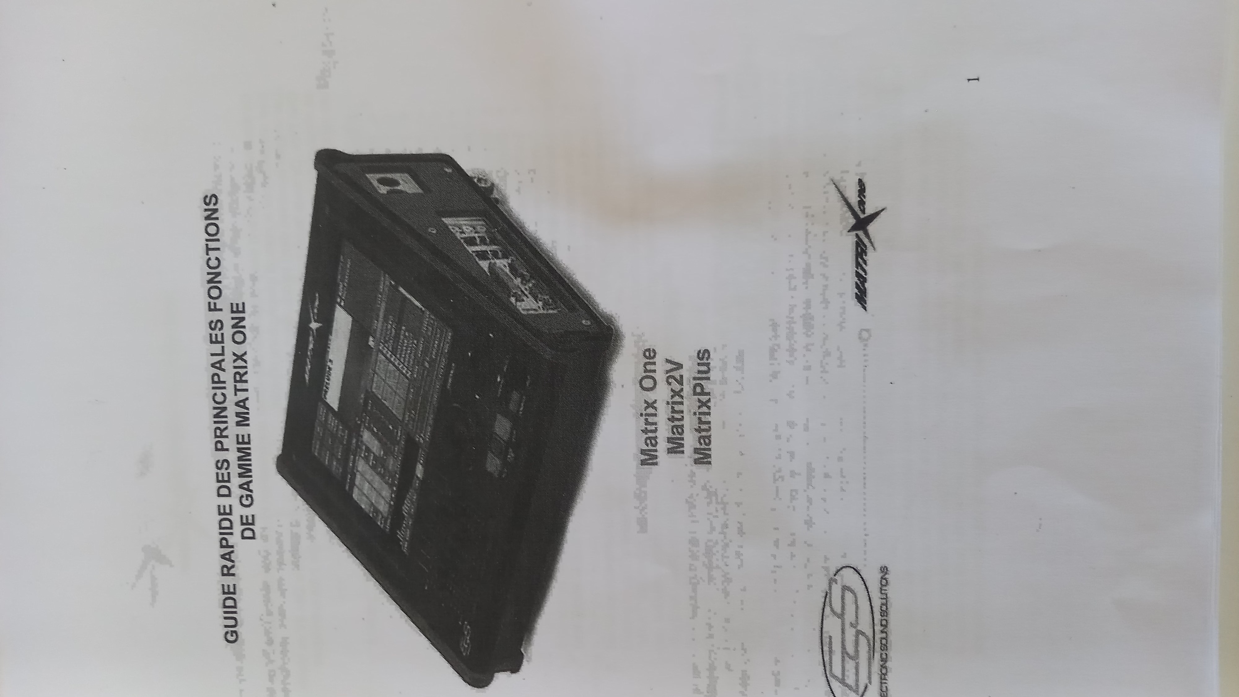 MATRIX ONE ESS