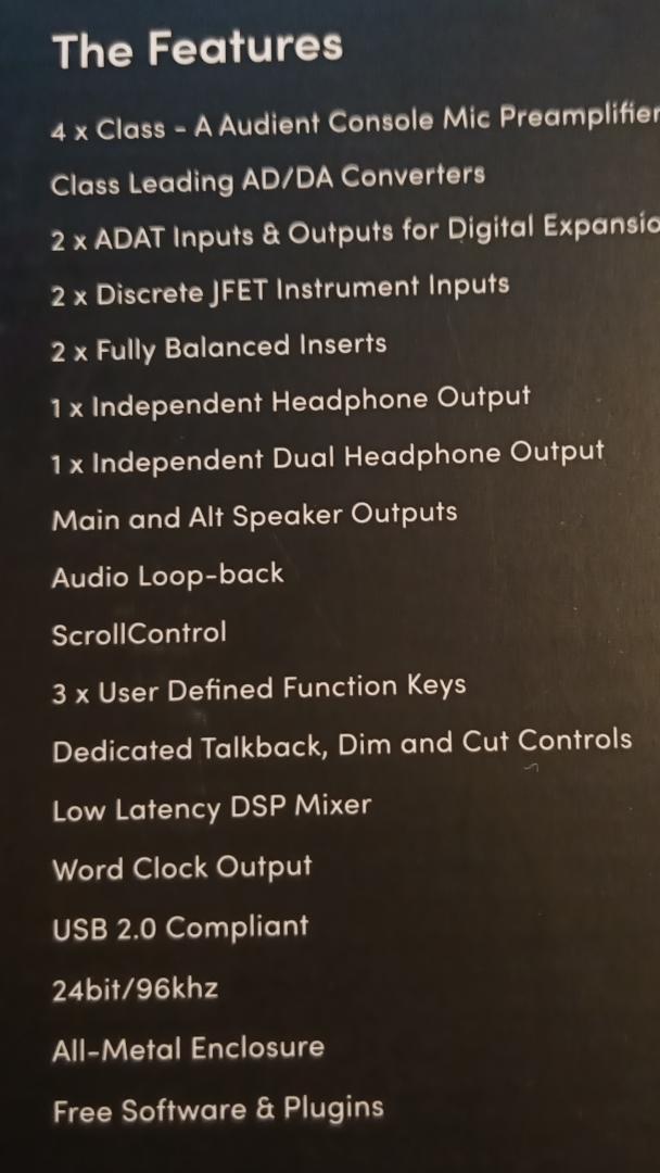 AUDIENT SPEC