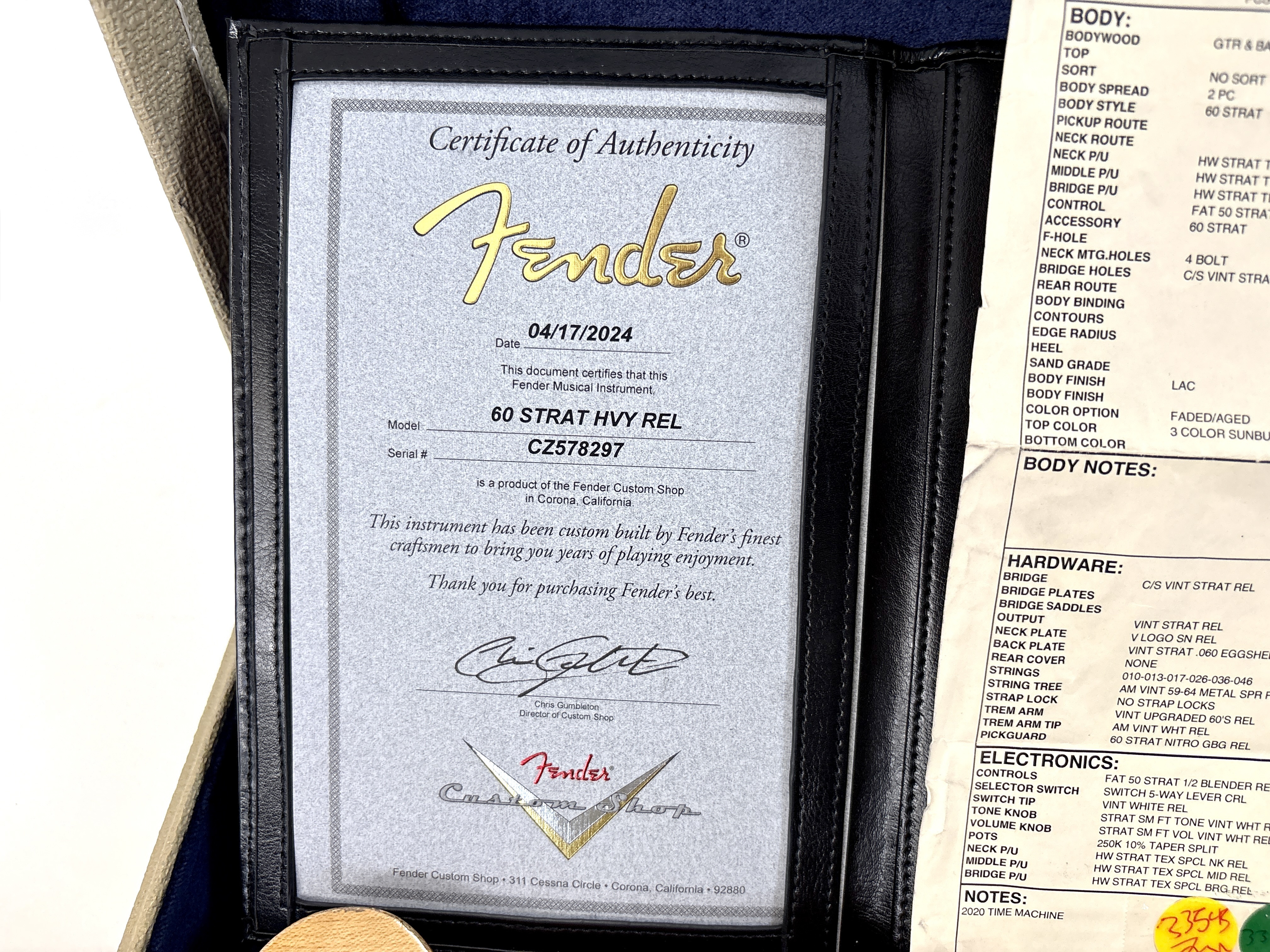 Fender Custom Shop '60 Stratocaster (44062)