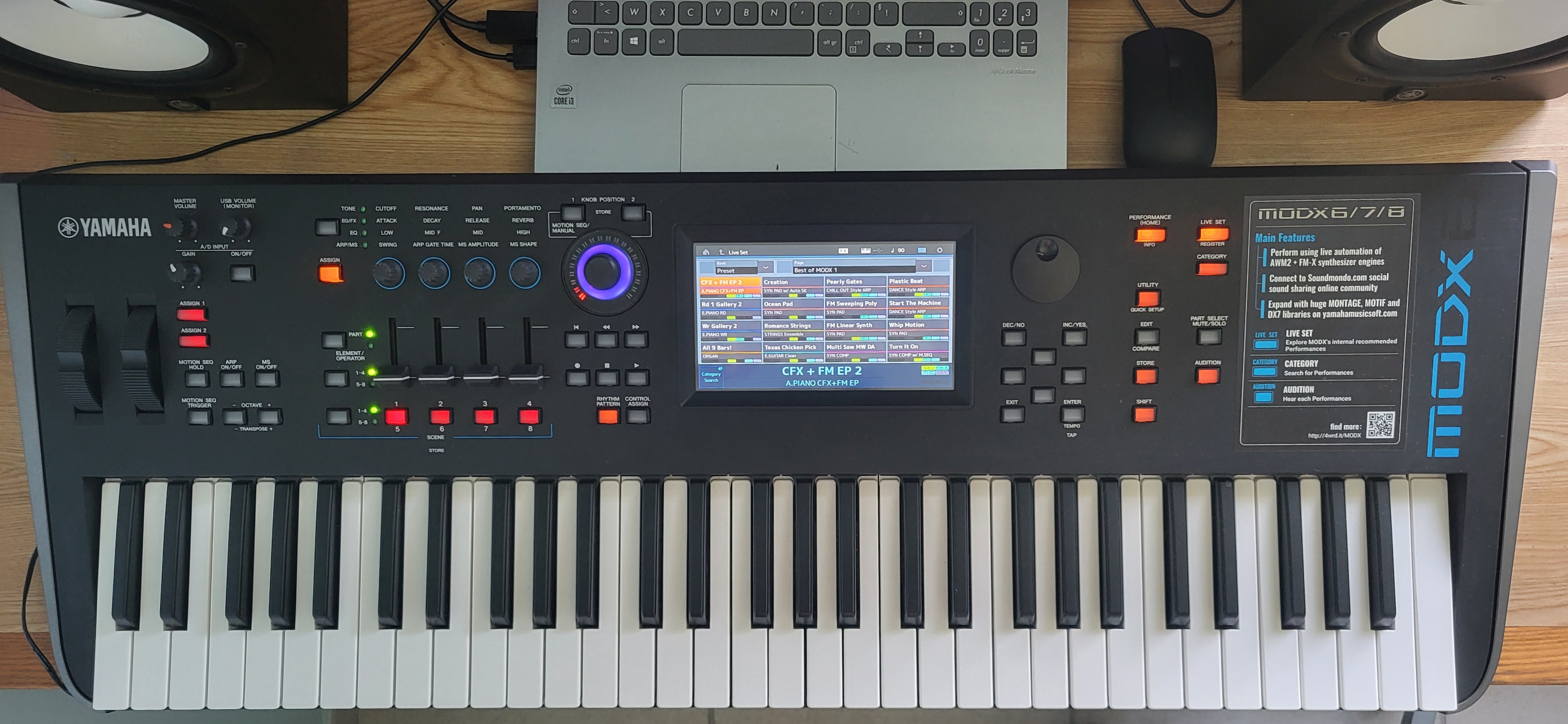 Vend mon Yamaha MODX6 (deuxième main)en très bon état 