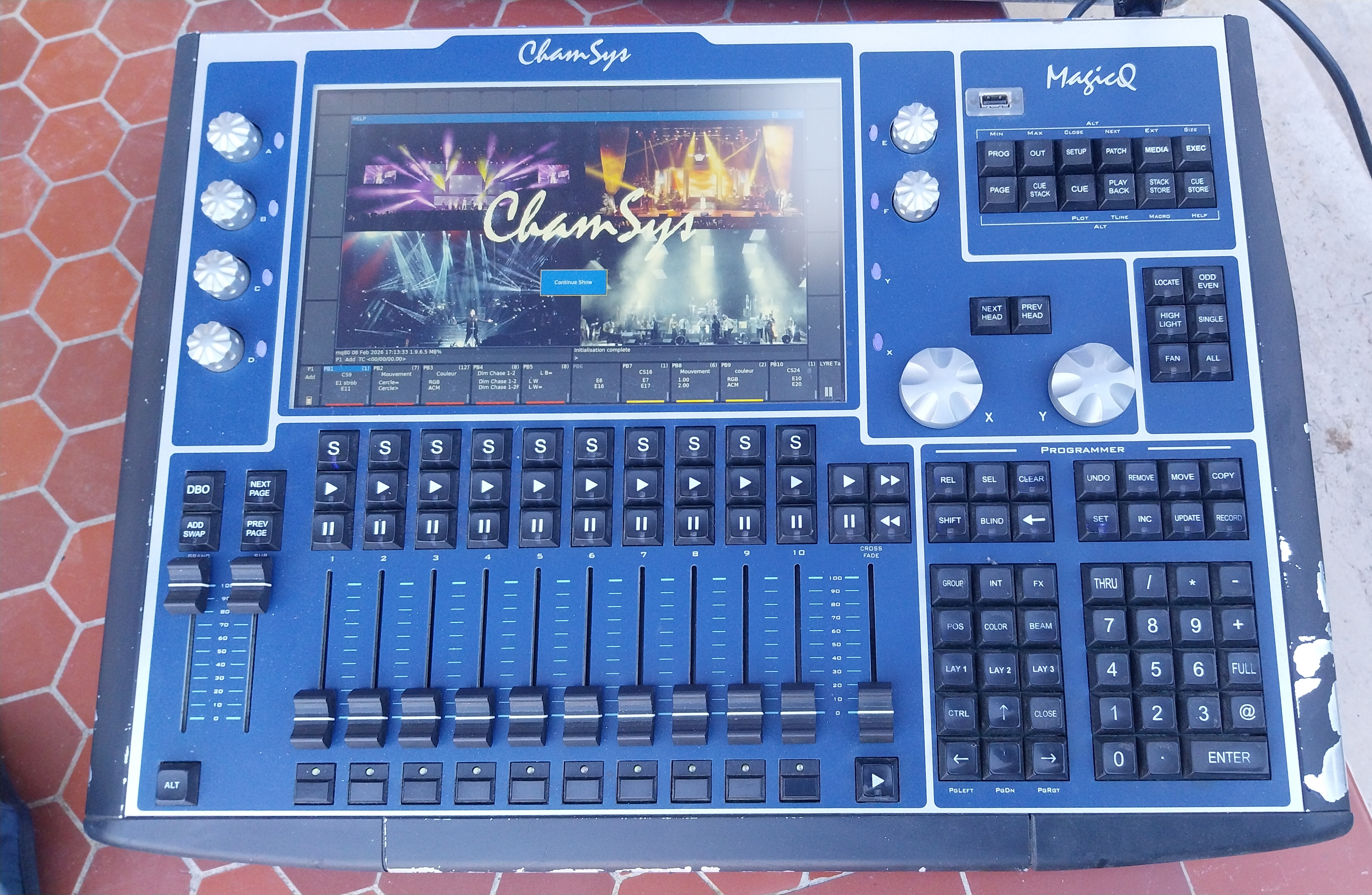 Vends console lumière Chamsys MQ80