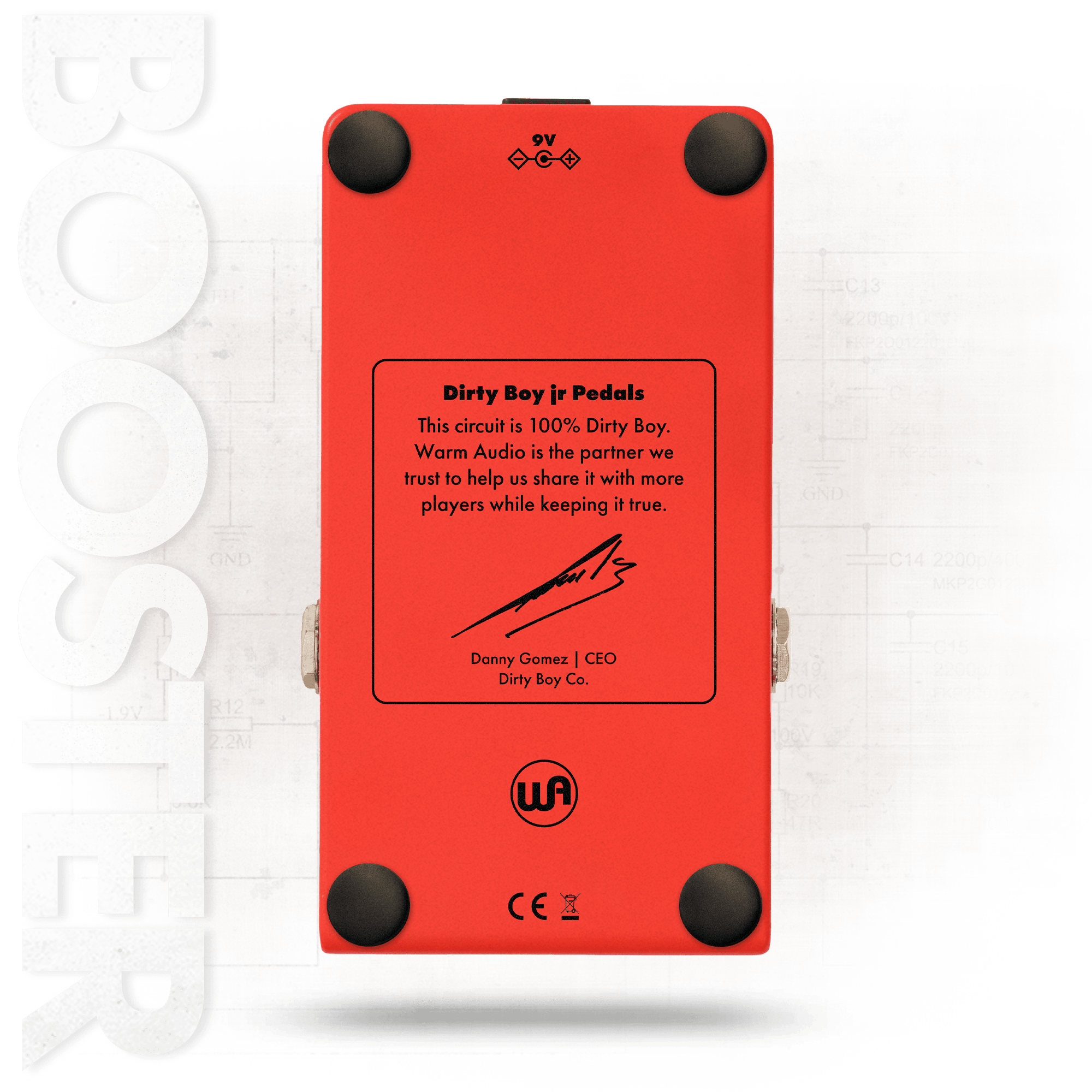 Warm Audio Dirty Boy Jr. Booster : Dirty Boy Jr. BoosterREAR
