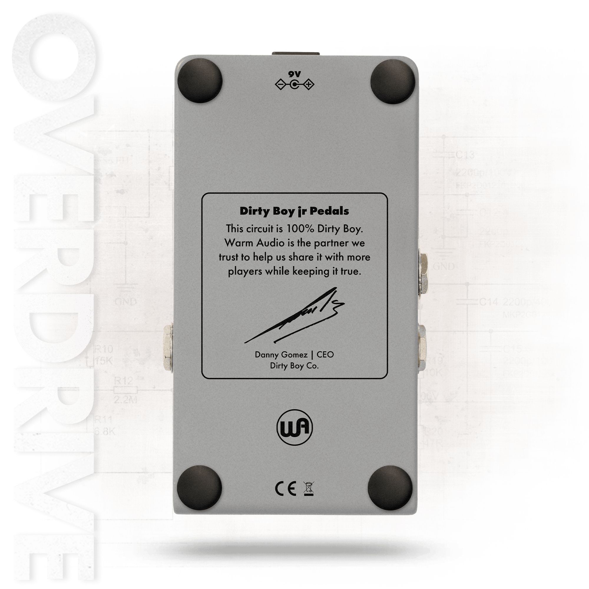 Warm Audio Dirty Boy Jr. Overdrive Preamp : Dirty Boy Jr. Overdrive PreampREAR