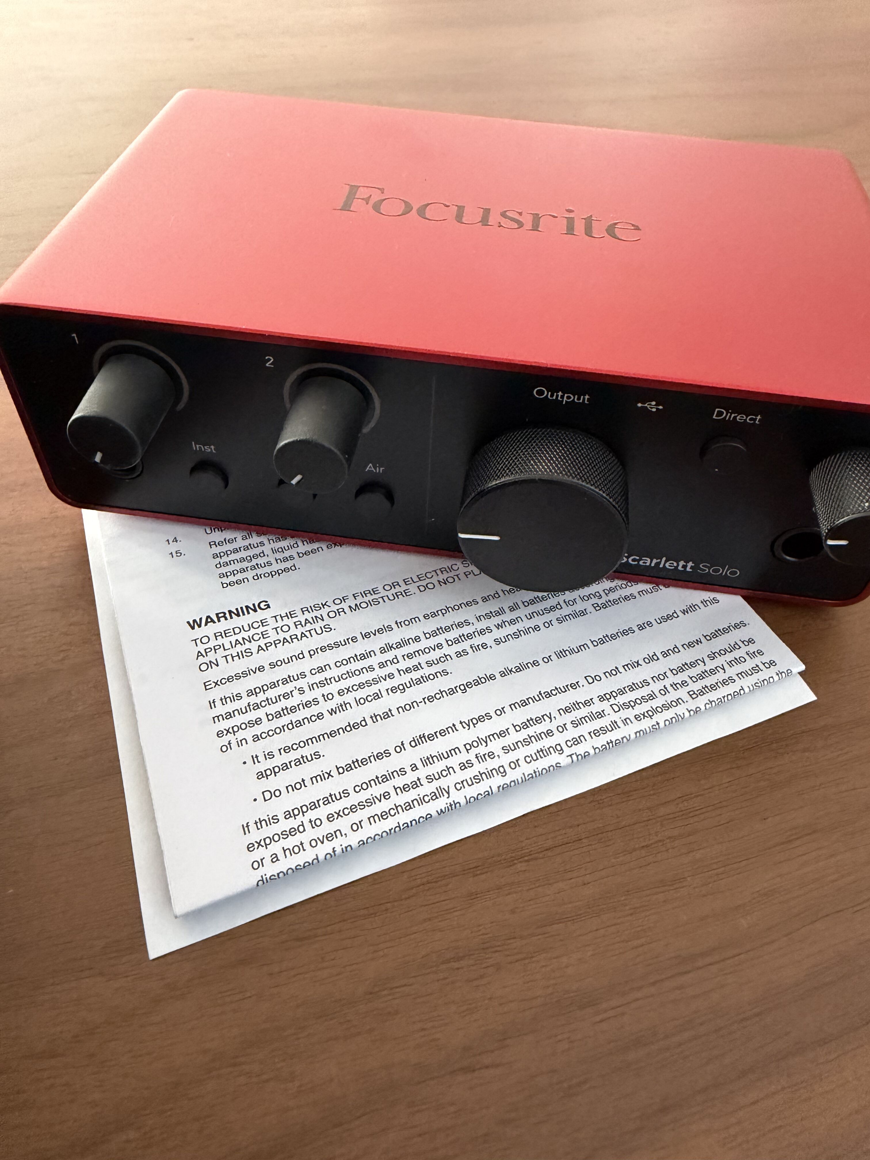 Focusrite Scarlett Solo G4 (85042)