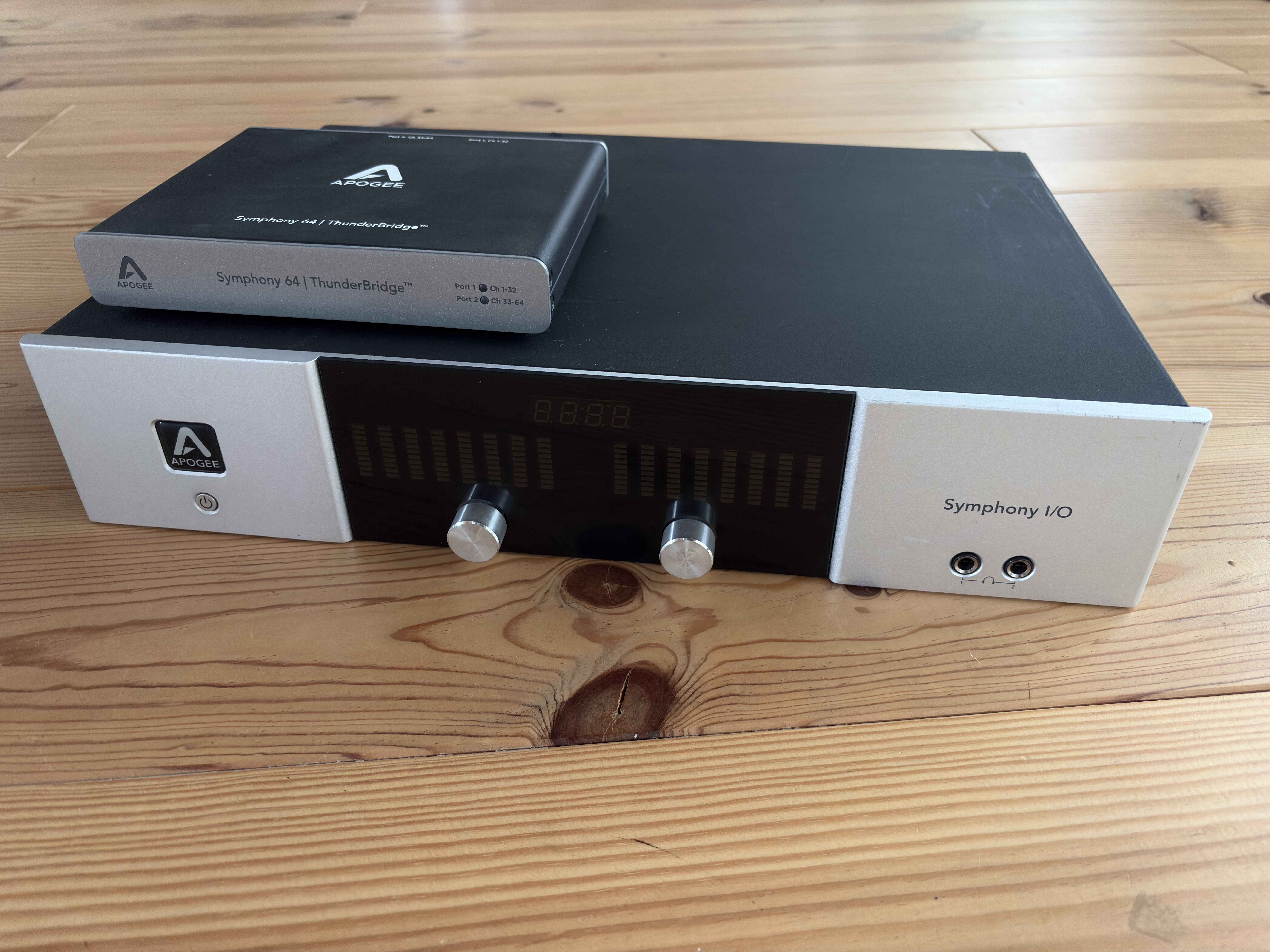 Apogee Symphony I/O MkI 2x6 + Symphony 64 ThunderBridge + câblage complet