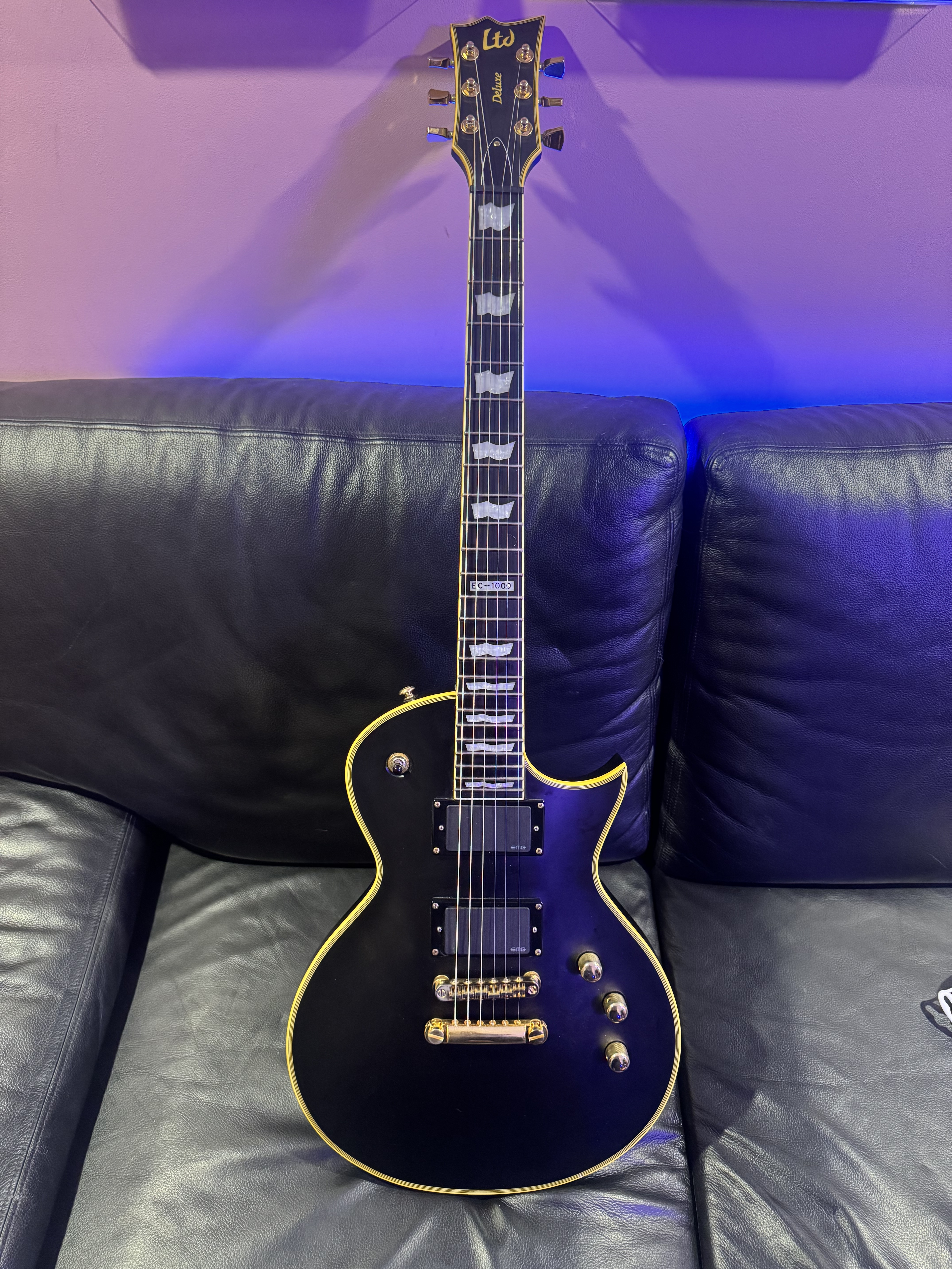 LTD EC-1000 Black Satin