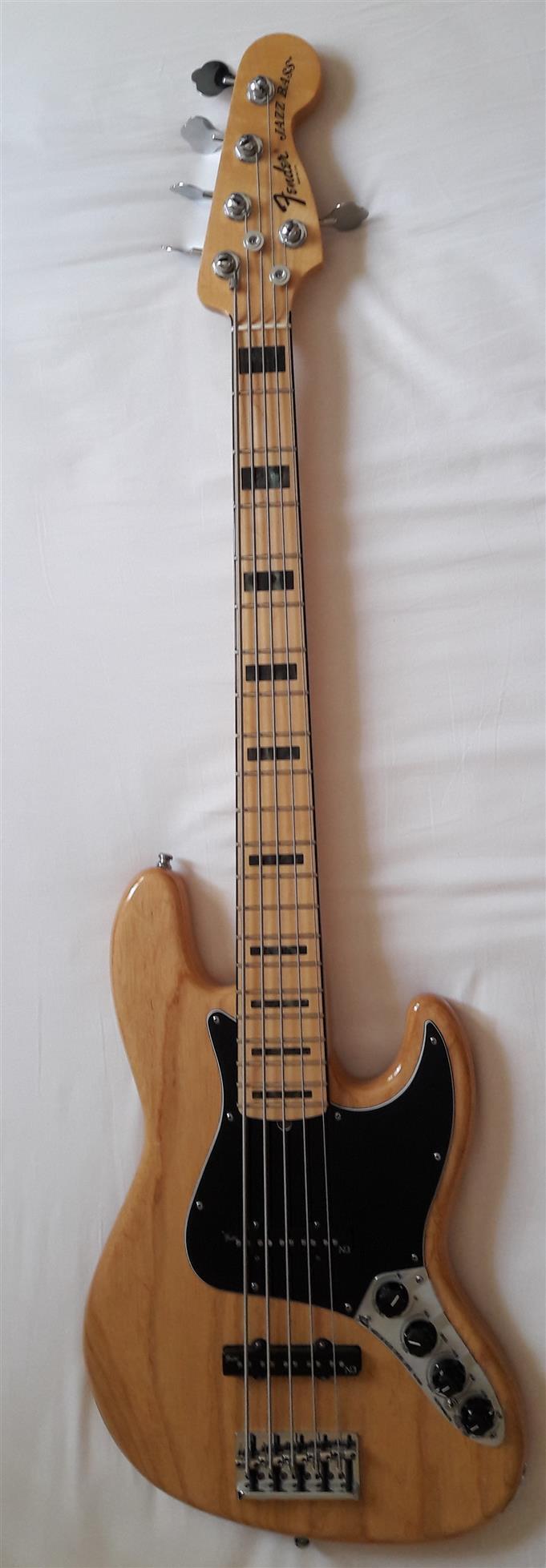 Fender - Jazz Bass USA American Deluxe 2010 V 5C ASH MN Natural (2)
