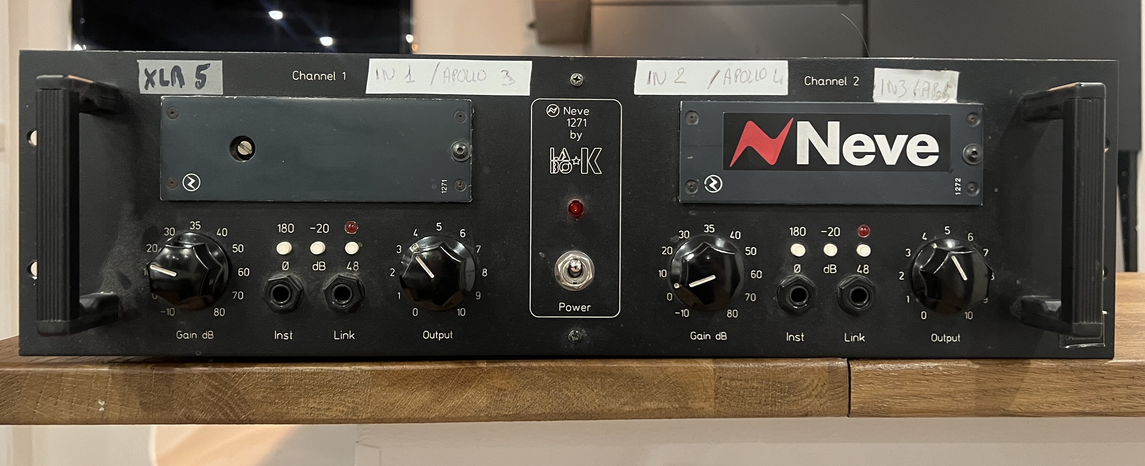 2 Preamplis NEVE 1271 1272 vintage original Neve 1073