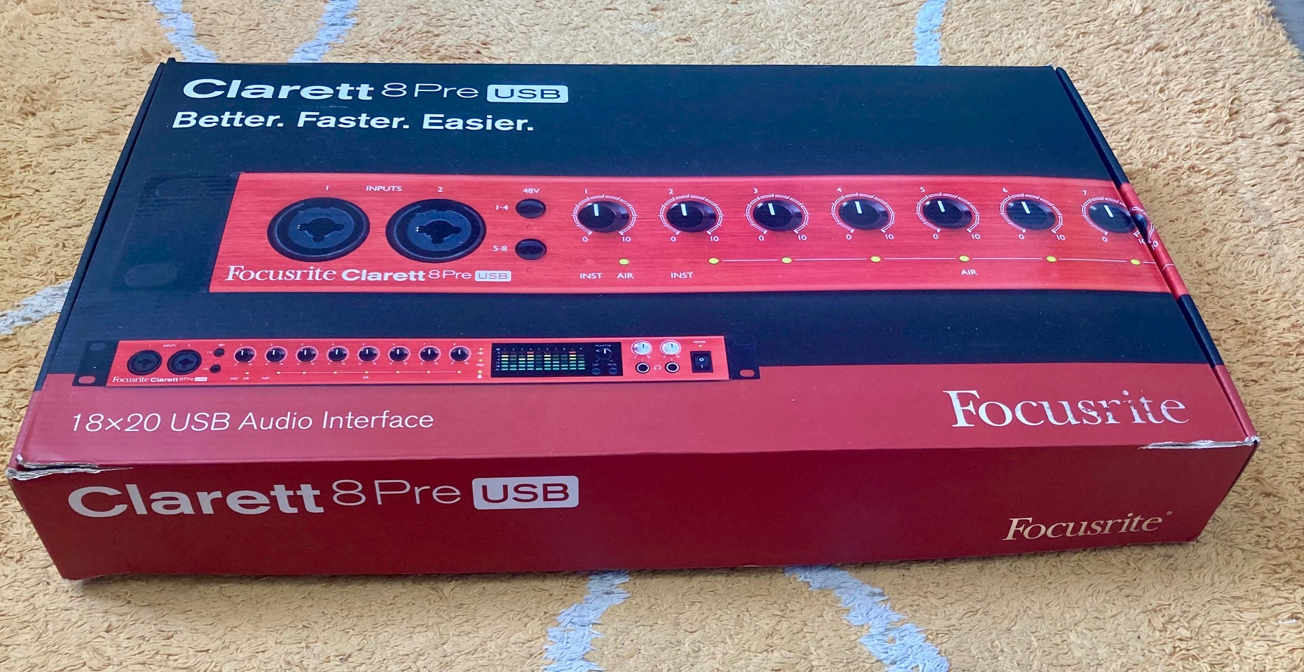 Vends carte son Focusrite Clarett 8Pre USB