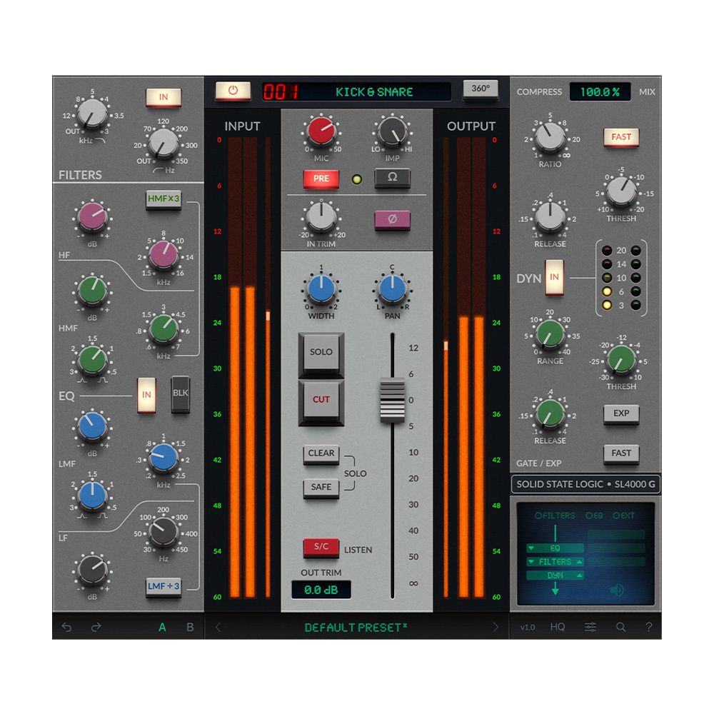 SSL 4K G Channel Strip