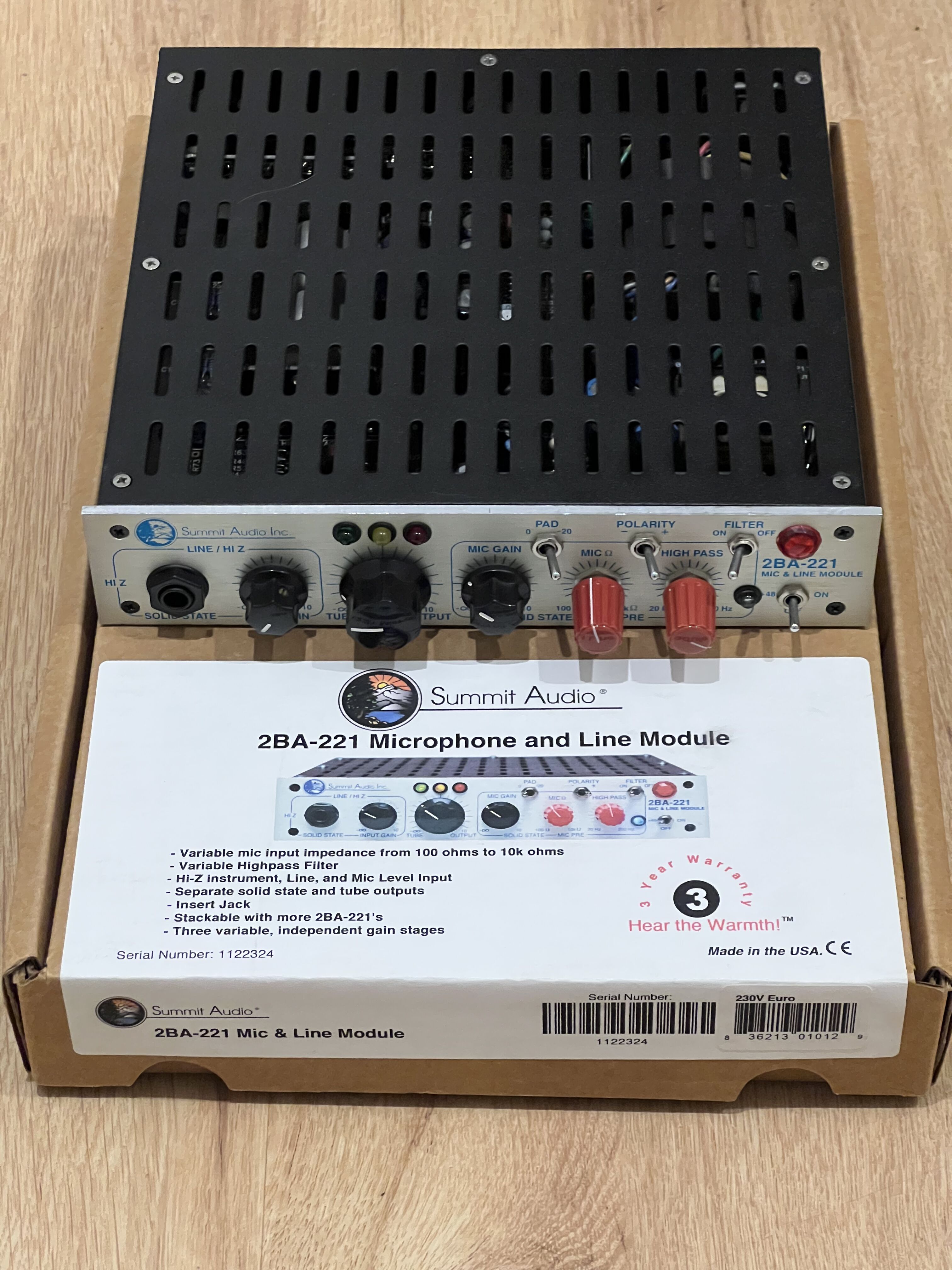 Summit audio 2BA-221 préampli