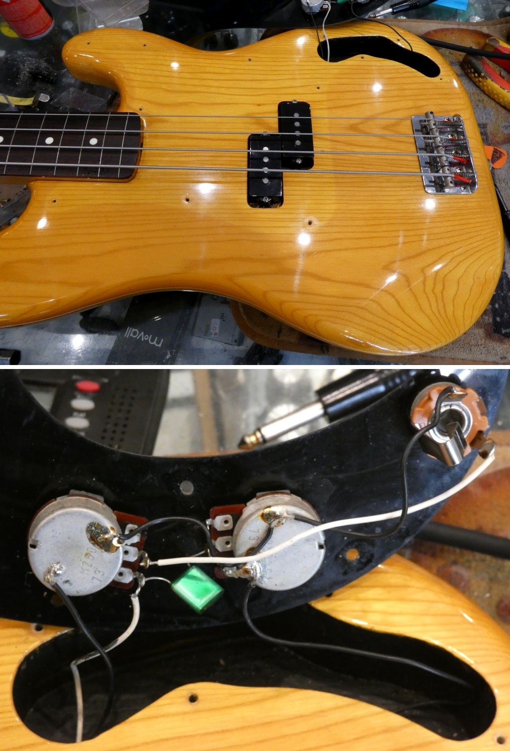 fender precision bass pb62-fl sen ash order made japon japan (24)