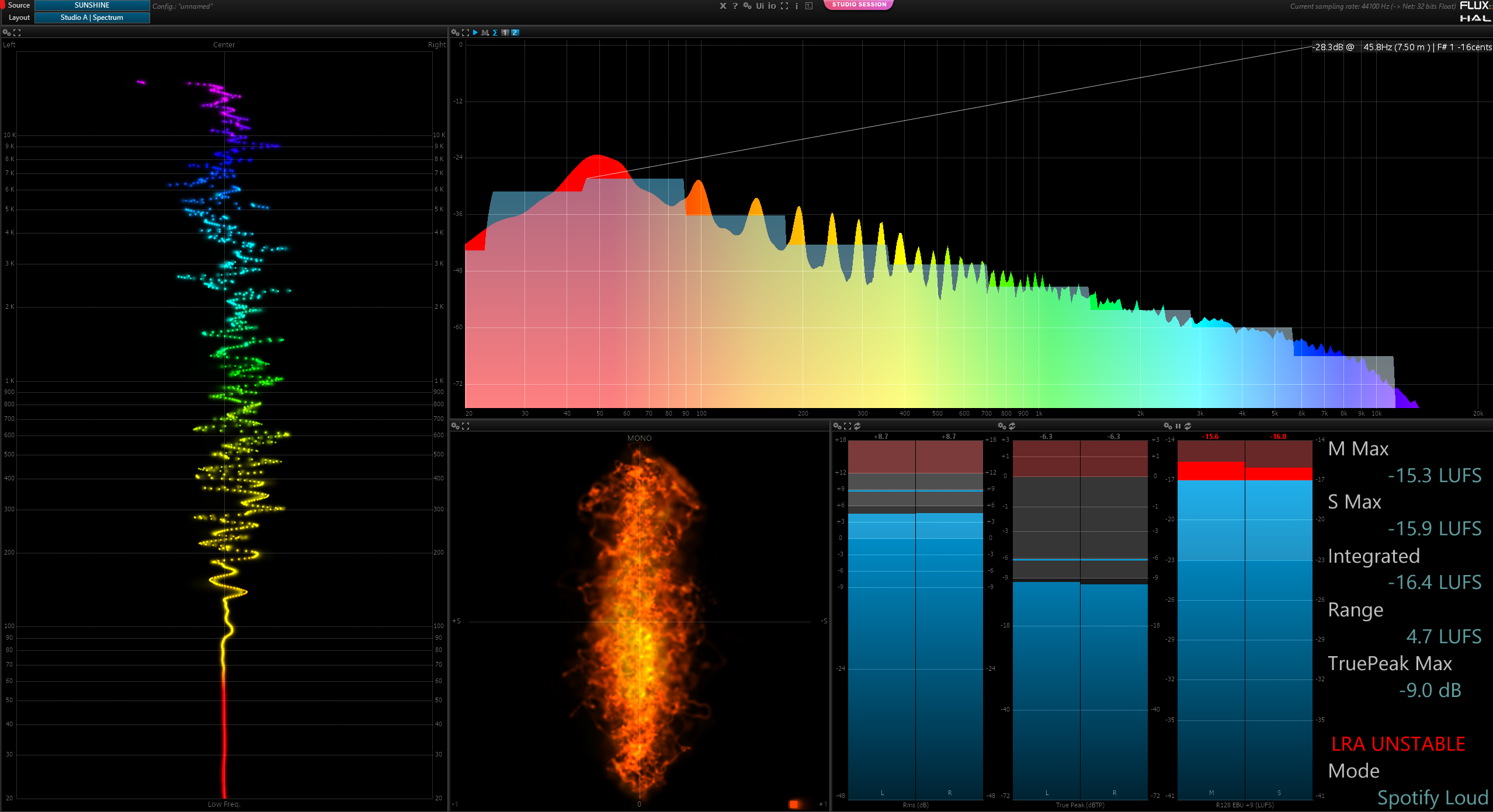 Vend licence Flux Studio Session Analyzer