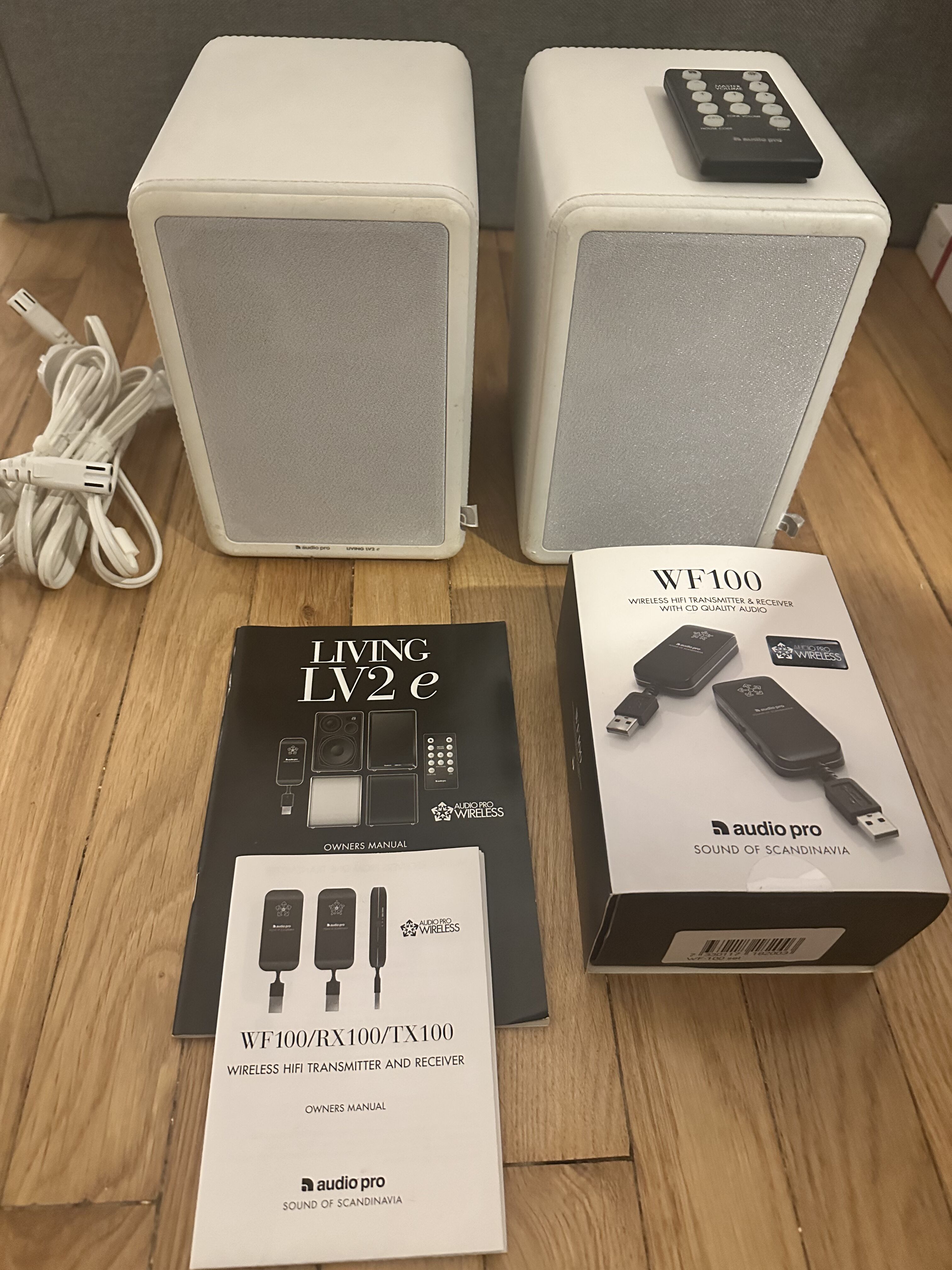 Enceintes Audio Pro Living LV2e + kit sans fil WF100 – Sound of Scandinavia