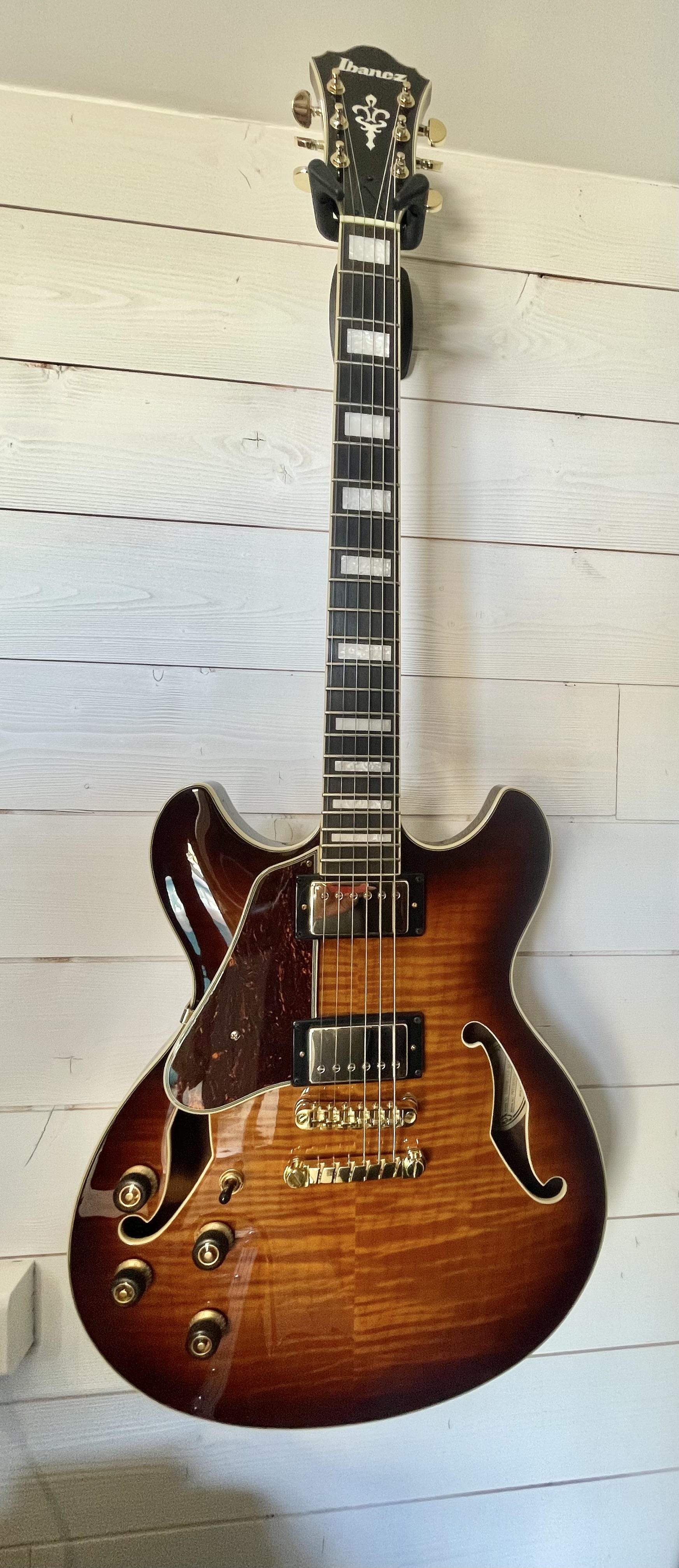 Vends guitare électrique gaucher Ibanez AS93FML 