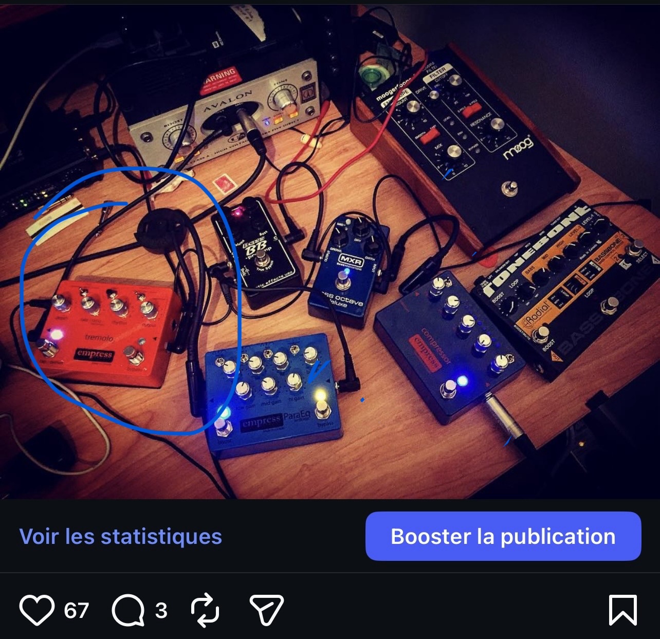 Vends pédale Empress Trémolo v2