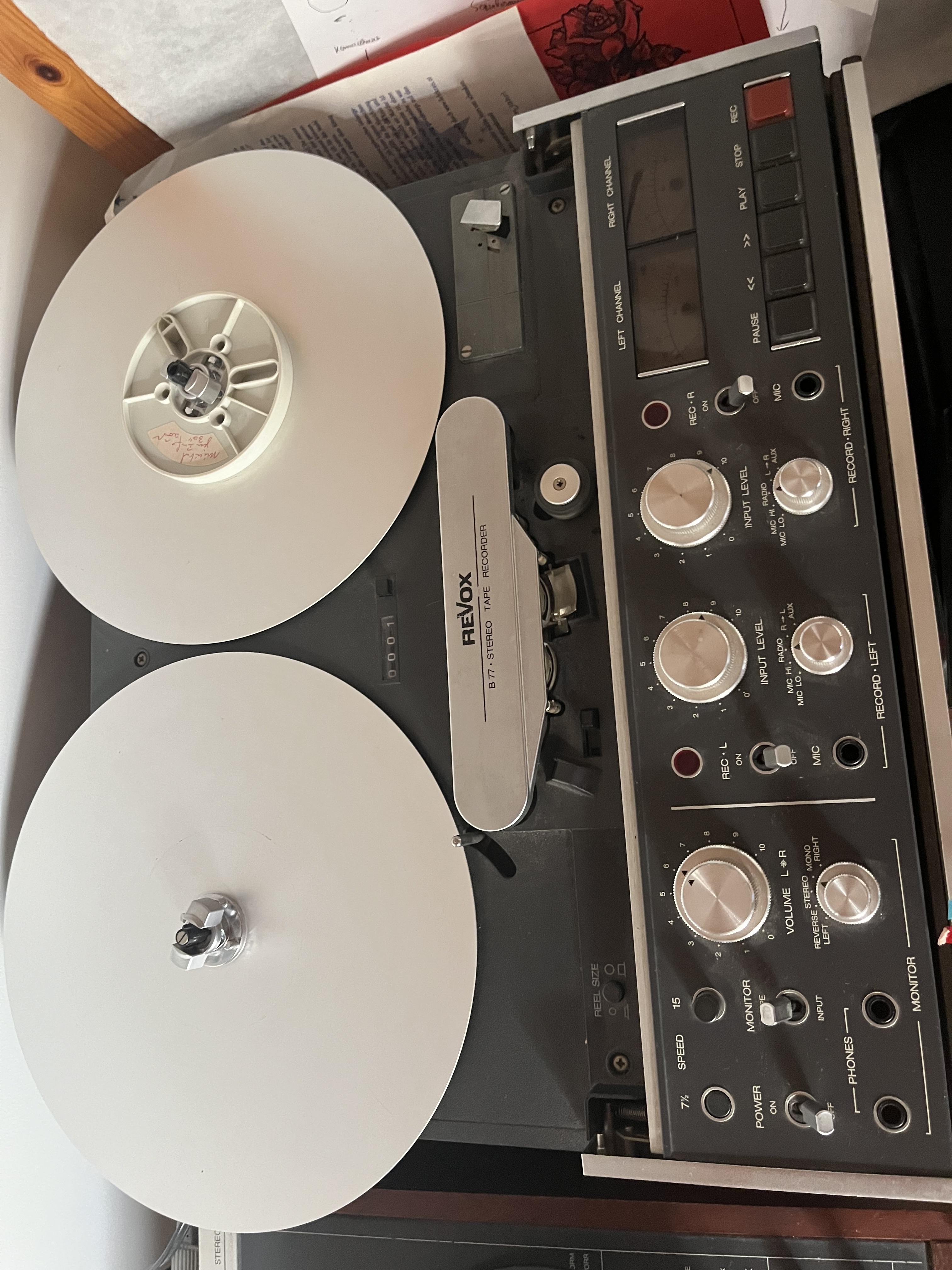 Vends Revox B77 stéréo tape recorder