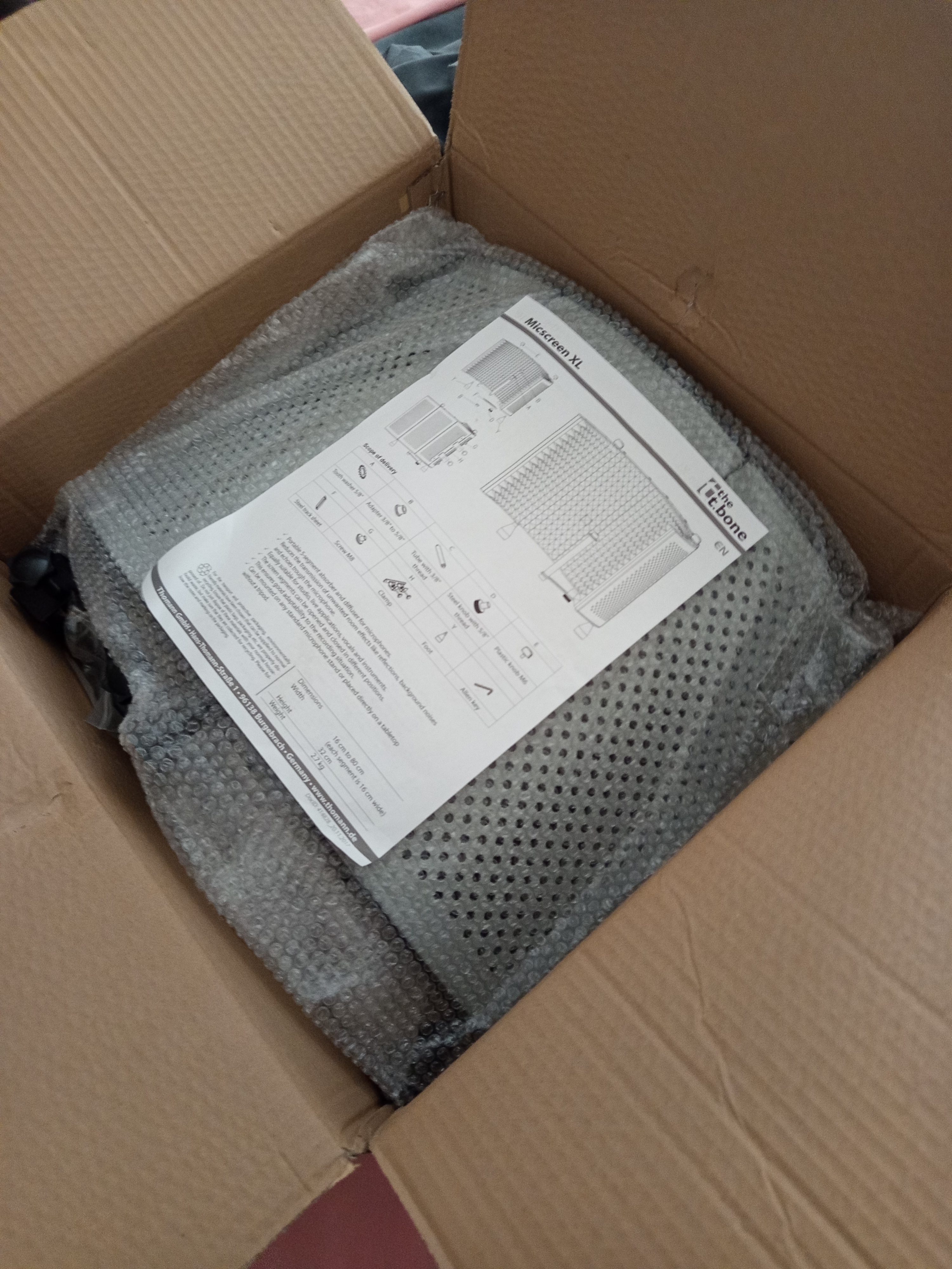 Vends Écran acoustique / absorbeur micro the t.bone Micscreen XL – Neuf
