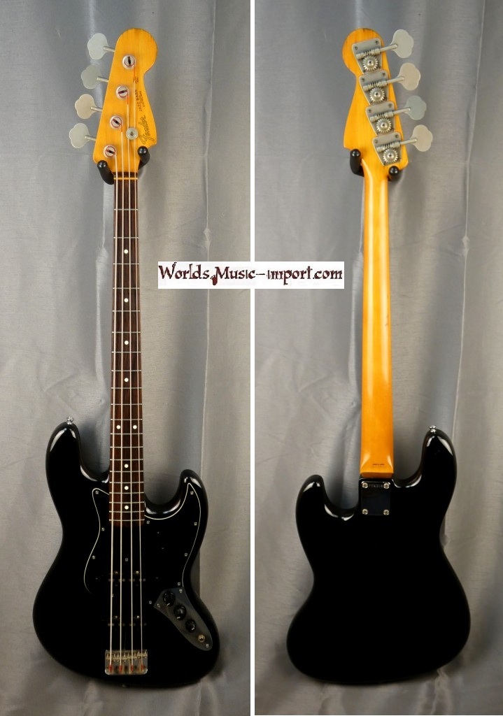 FENDER Jazz Bass JB'62 Domestic Black 1987 japon import