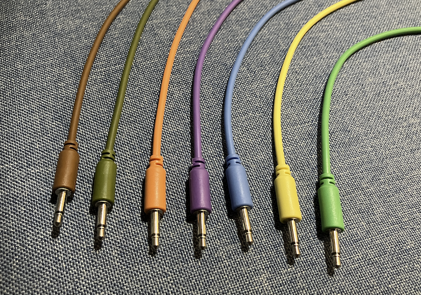 Câbles de patch mini jack 3,5mm mono pour synthétiseurs modulaires Eurorack, coloris rares et au choix, différentes longueurs, 