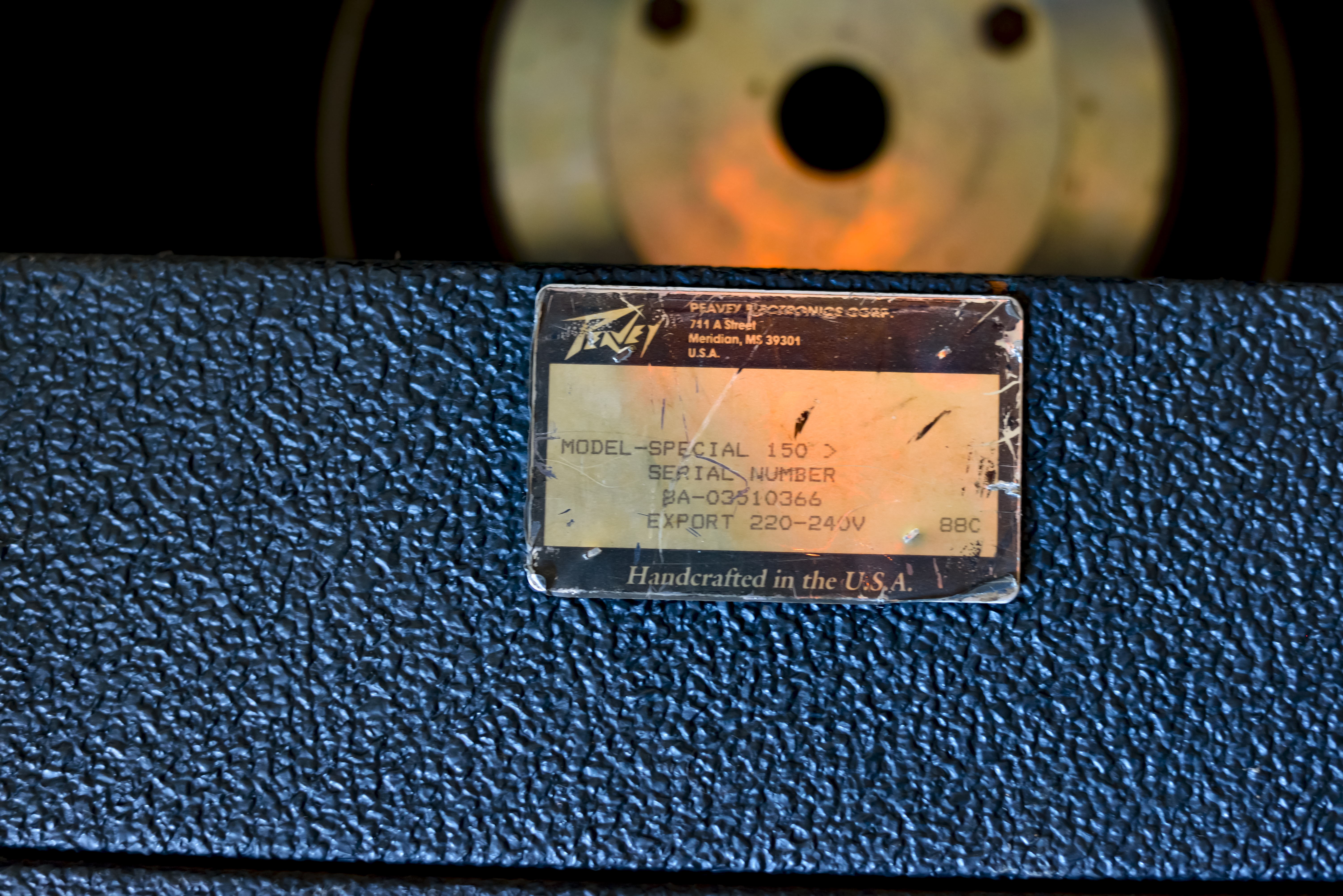 Peavey plaque arrière