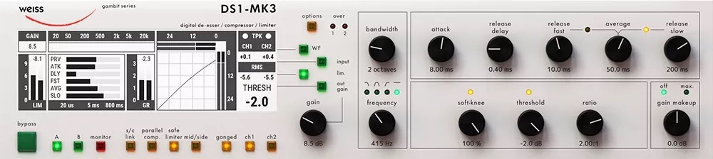 Vends plugin Softube Weiss DS1-MK3 à 350 euros au lieu de 558 euros sur Plugin Boutique 