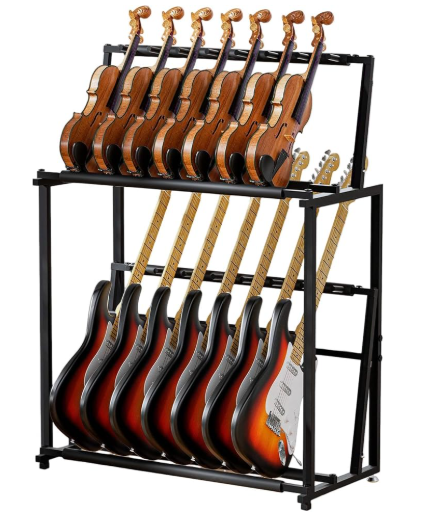 Vds stand 2 étages pour 14 petits instruments ukulele, charongo, violon